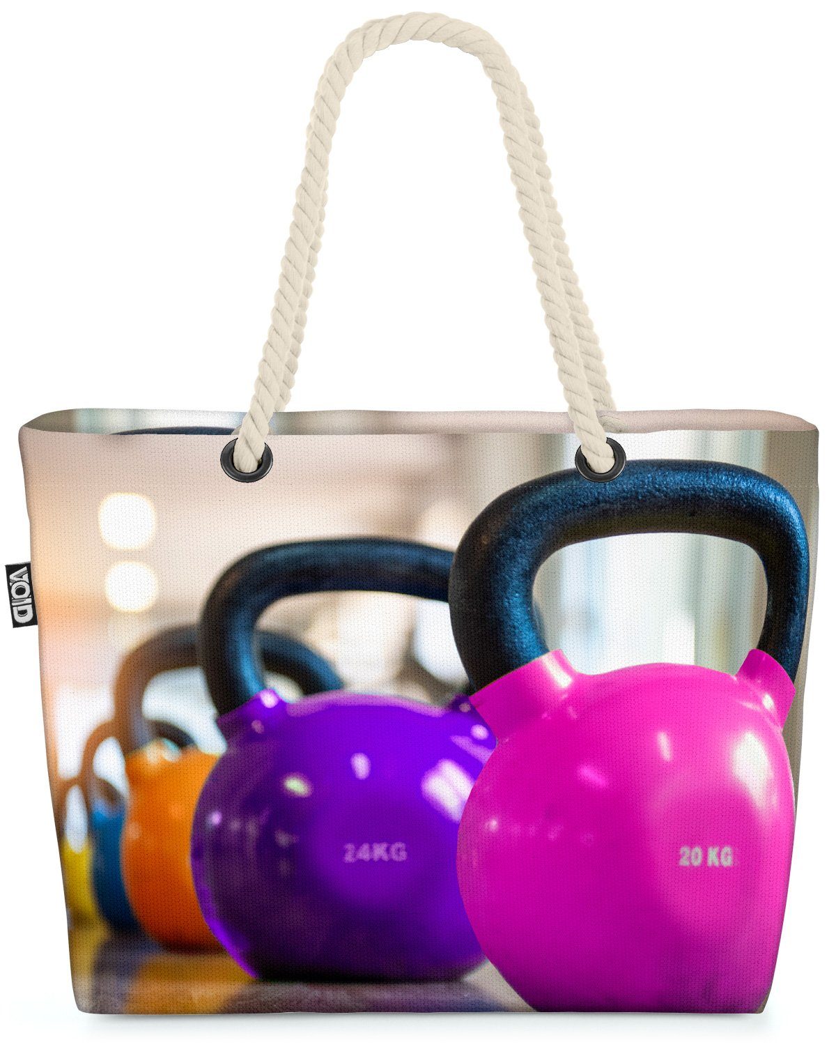 VOID Strandtasche (1-tlg), Kettlebells Gewichte Sport Gymnastik Gym Gewichte Sport Fitness Spor