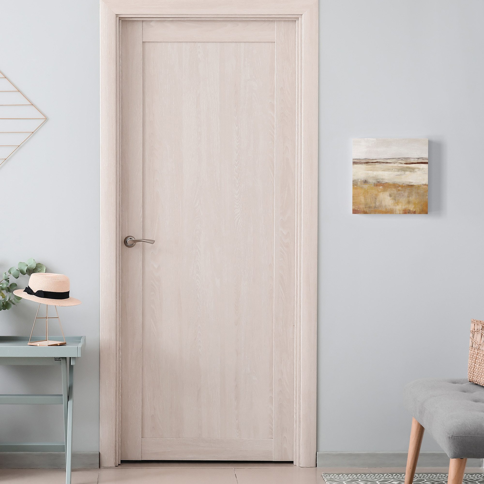 DEQORI Schlüsselkasten 'Weite Ockerlandschaft', Glas Schlüsselbox modern magnetisch beschreibbar