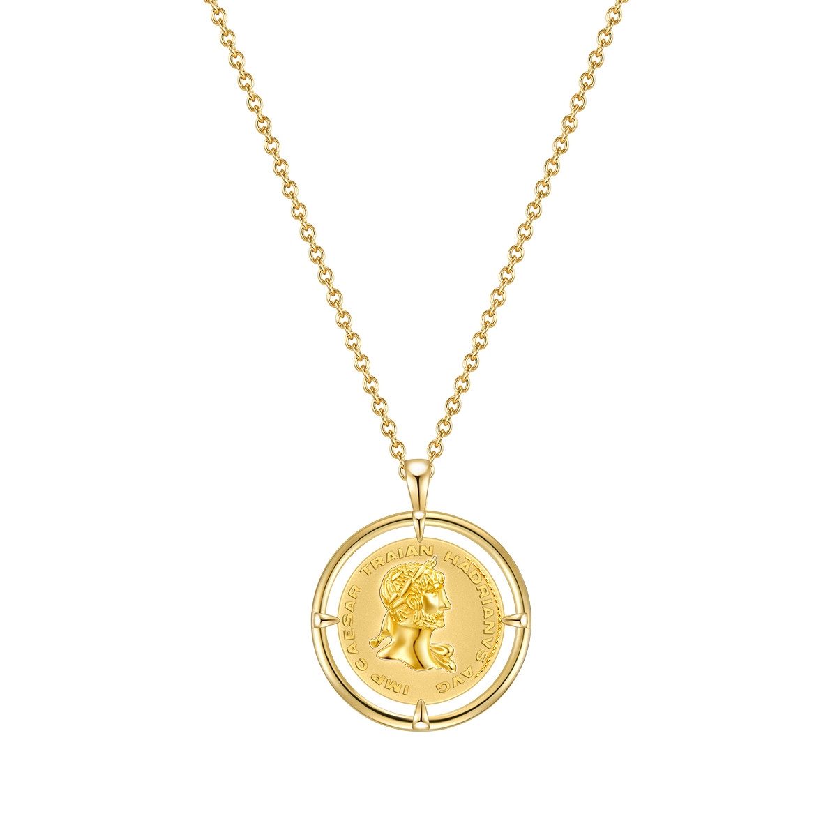 Lulu & Jane Collier Münze gelbgold günstig online kaufen