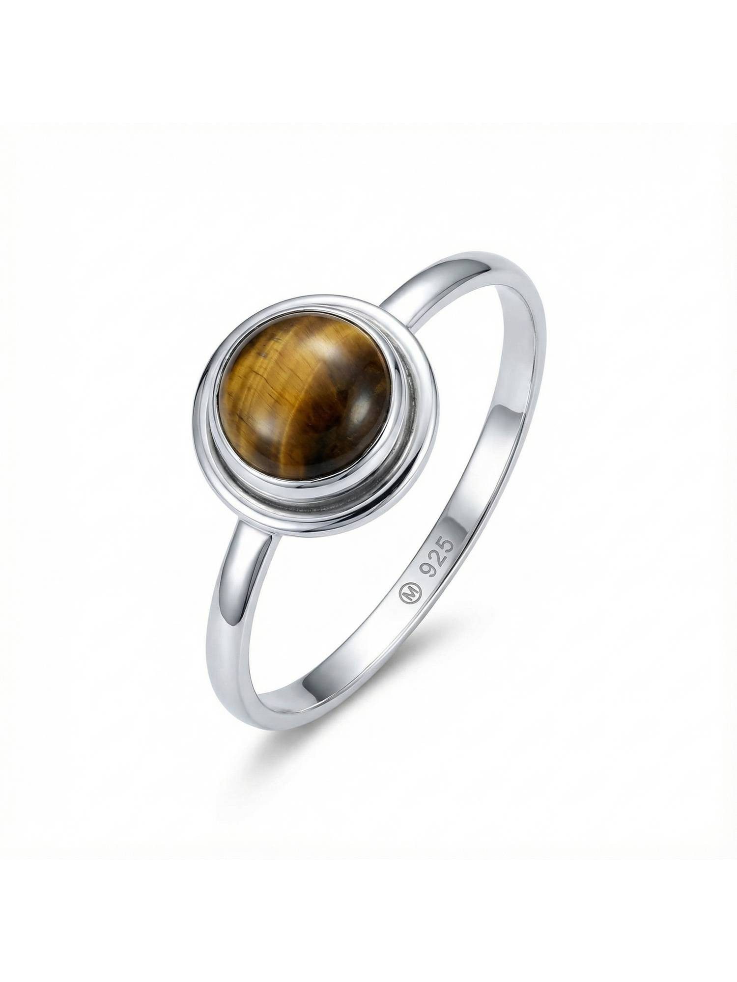 Silberring HULETTI aus 925 Silber mit Tigerauge