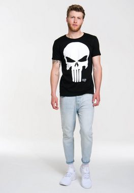 LOGOSHIRT T-Shirt Marvel - Punisher mit großem Punisher-Print