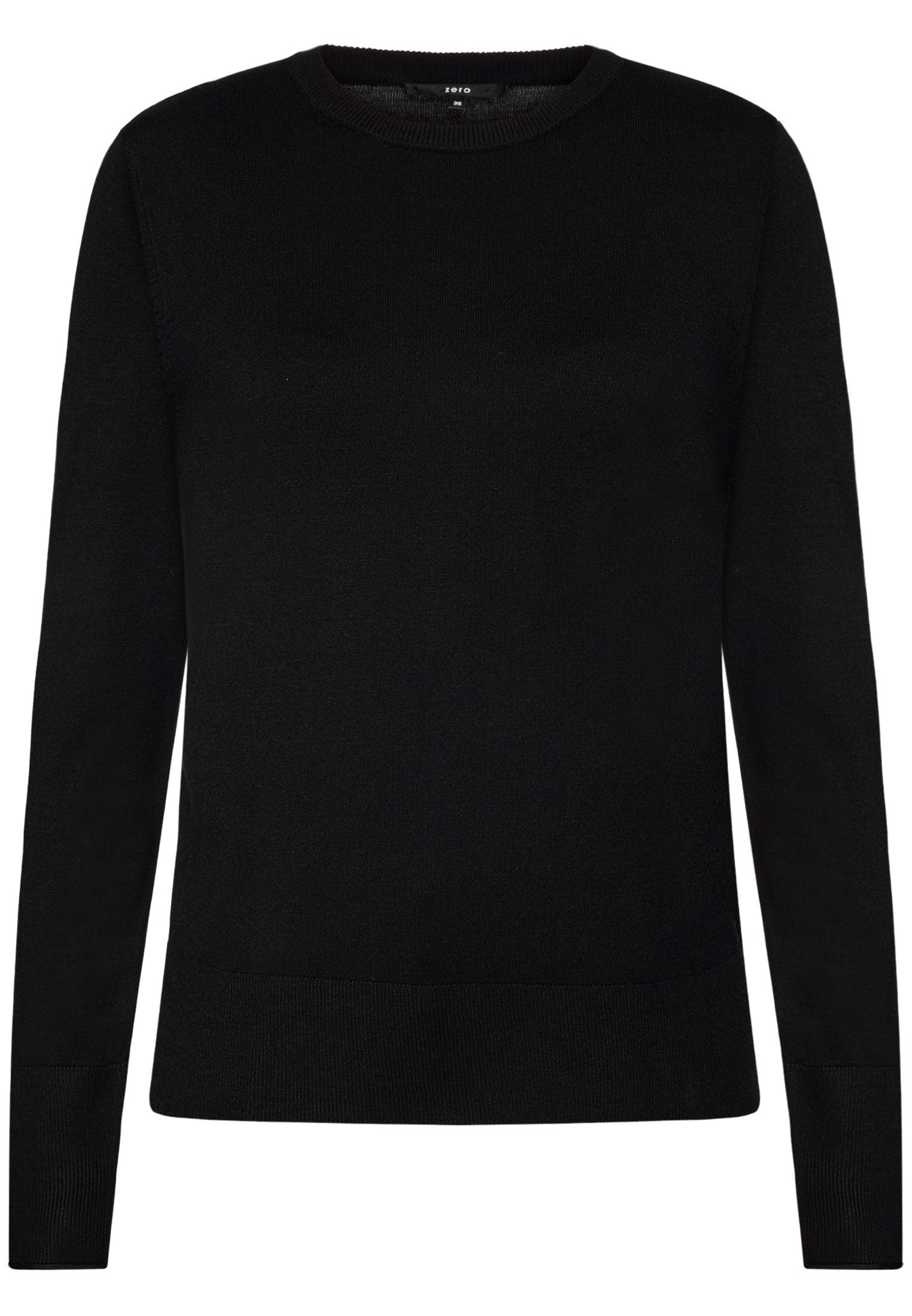 Zero Strickpullover Damen mit Stehkragen (1-tlg) Material