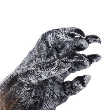 Rouemi Vampir-Kostüm Halloween Handschuhe,Werwolf Plüsch Handschuhe, Halloween Krallen