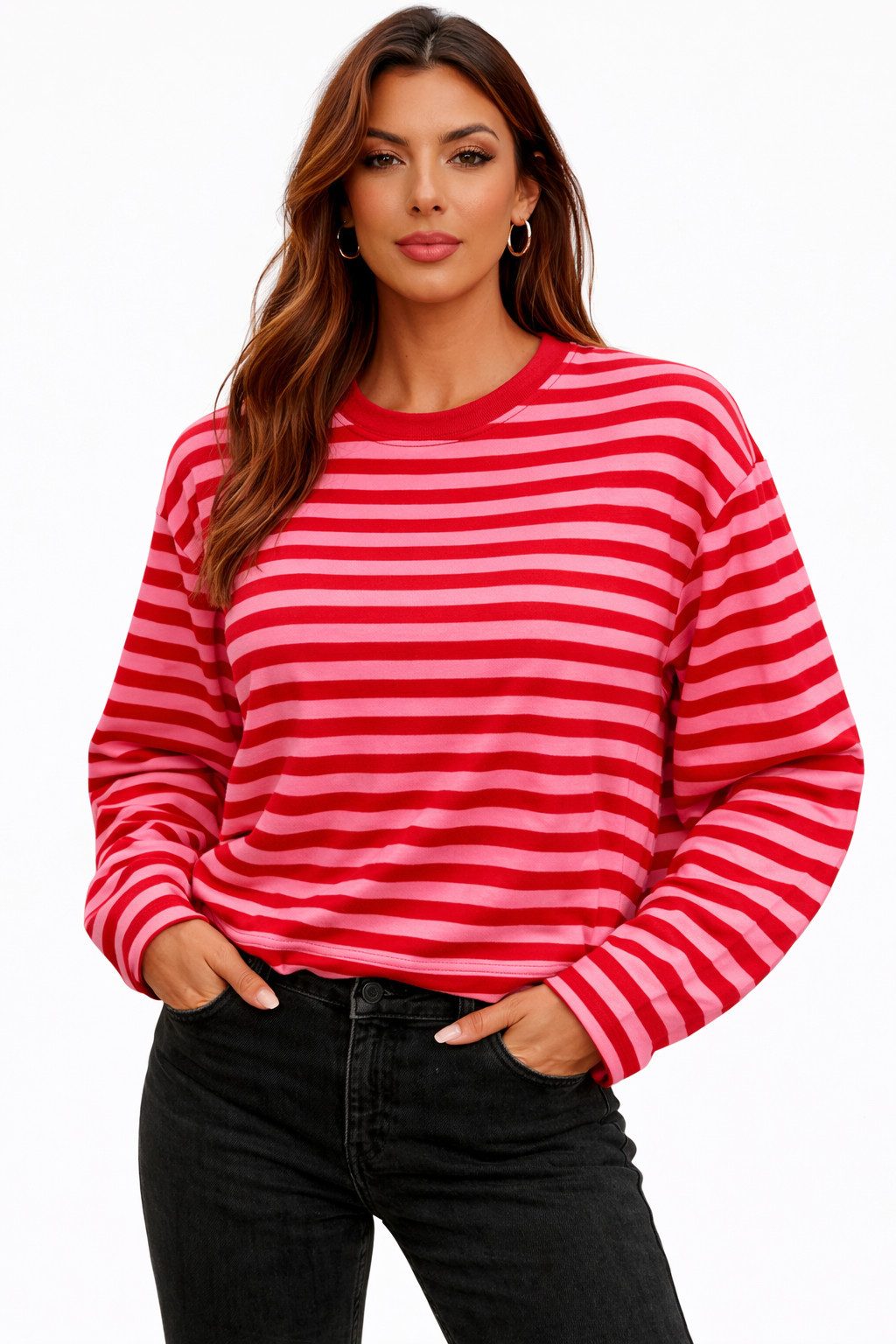 Worldclassca Longsleeve WORLDCLASSCA Longsleeve Streifen Langarm Shirt Swea günstig online kaufen