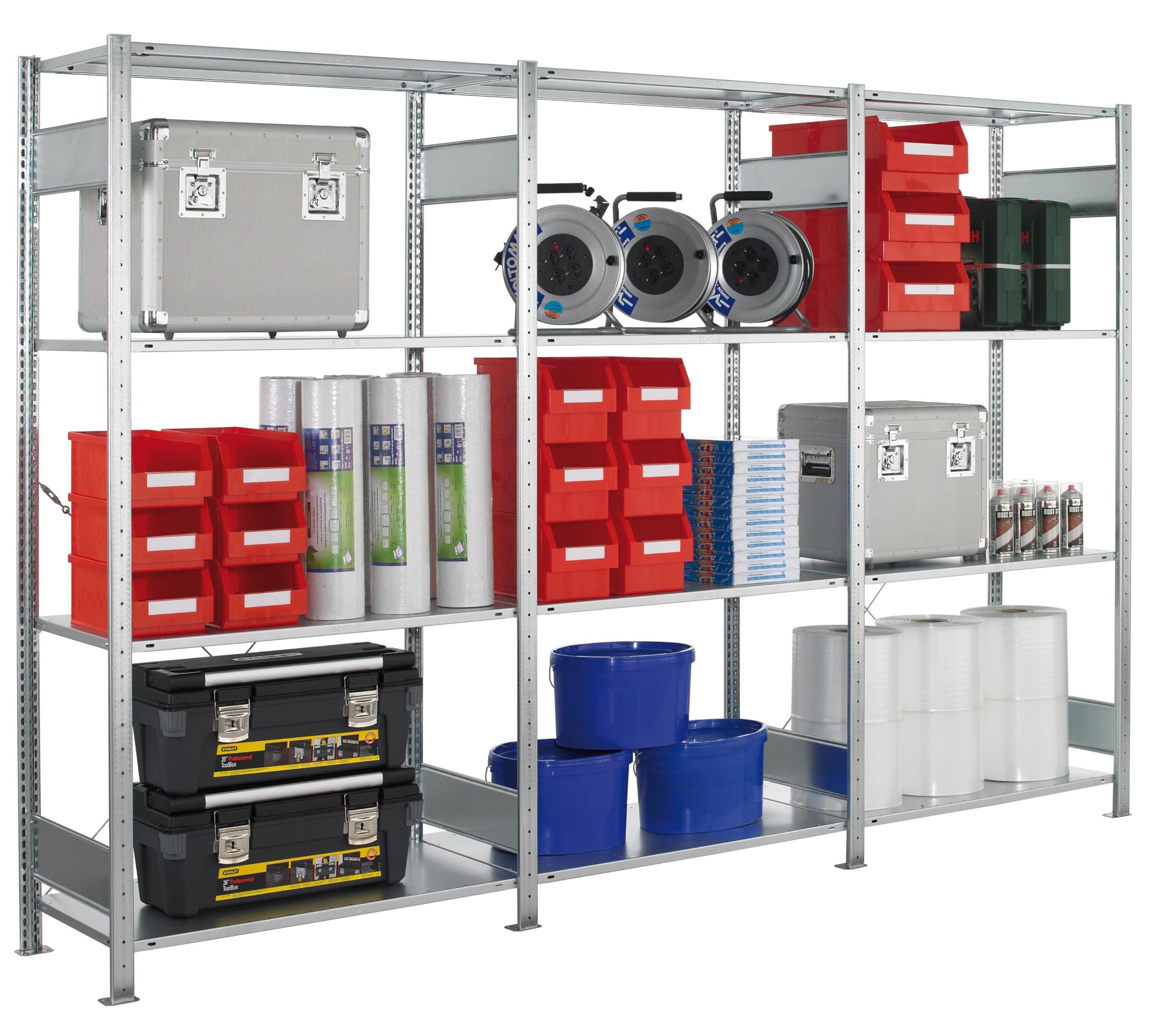 SCHULTE Lagertechnik Schwerlastregal SCHULTE Lagertechnik 3er-MULTIplus150, 2000 x1000 x 500 mm (HxBxT)