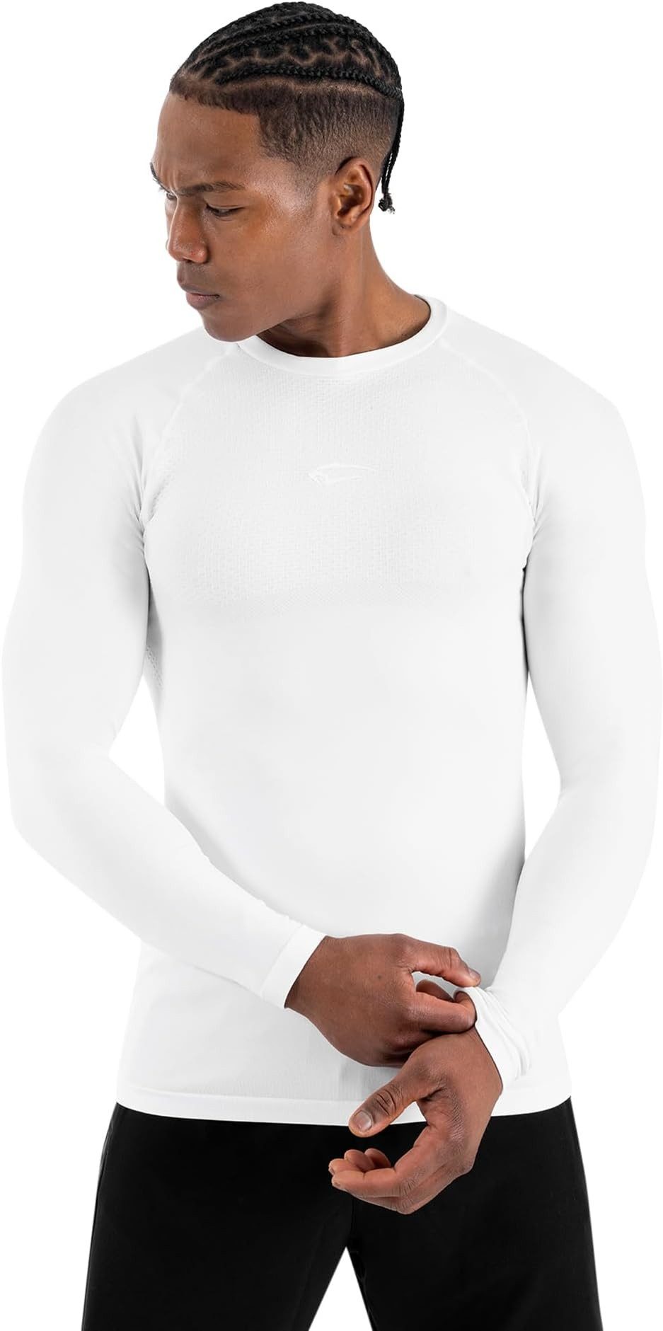 Smilodox Longsleeve Carnos, Compression Shirt Herren, Langarmshirt für Gym & Training Compression Fit, Seamless, atmungsaktiv, Body Mapping, Stretch