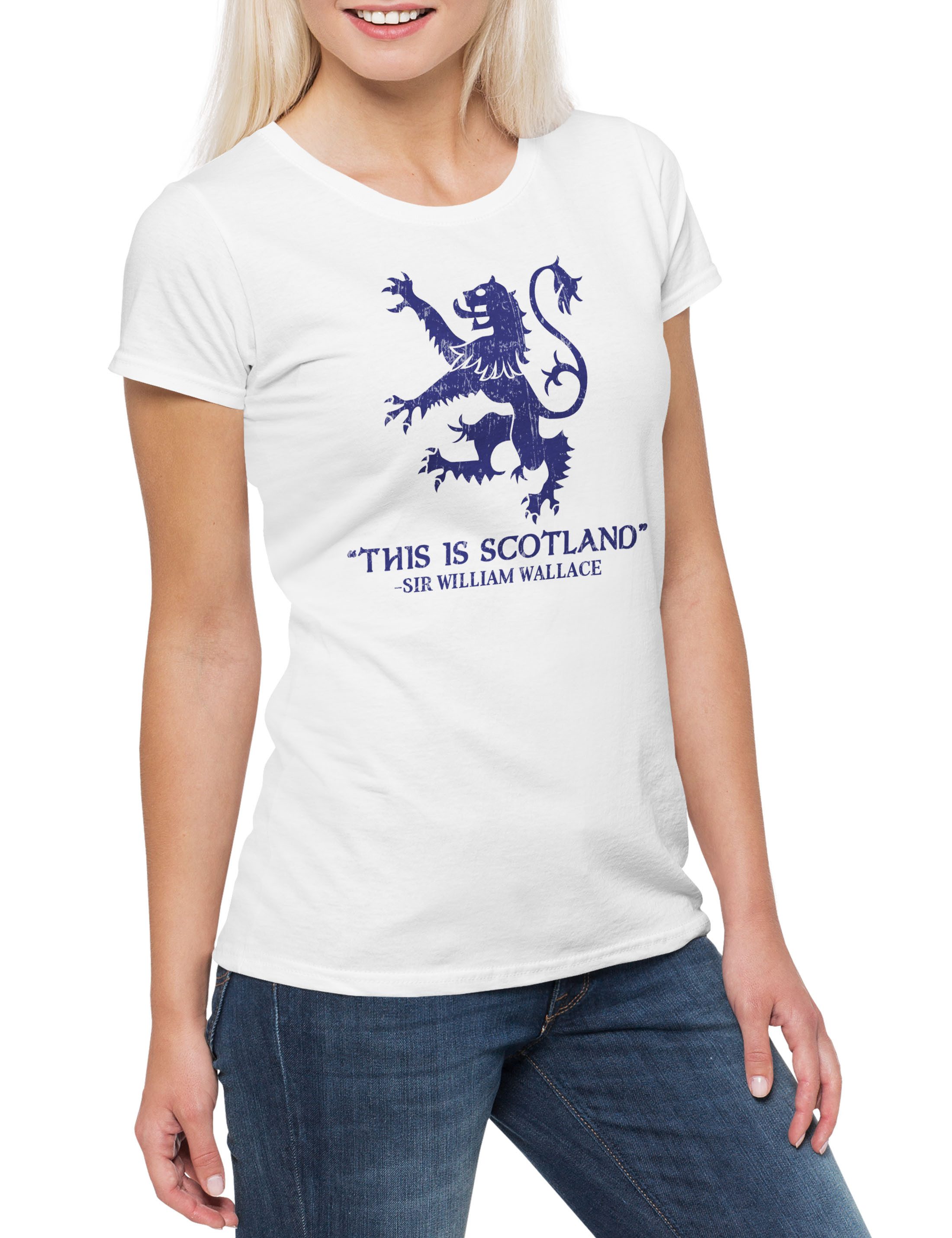 Urban Backwoods Print-Shirt This Is Scotland Damen T-Shirt King William Wallace Scotland Scots (1-tlg) Outlander Schottland König Escocia