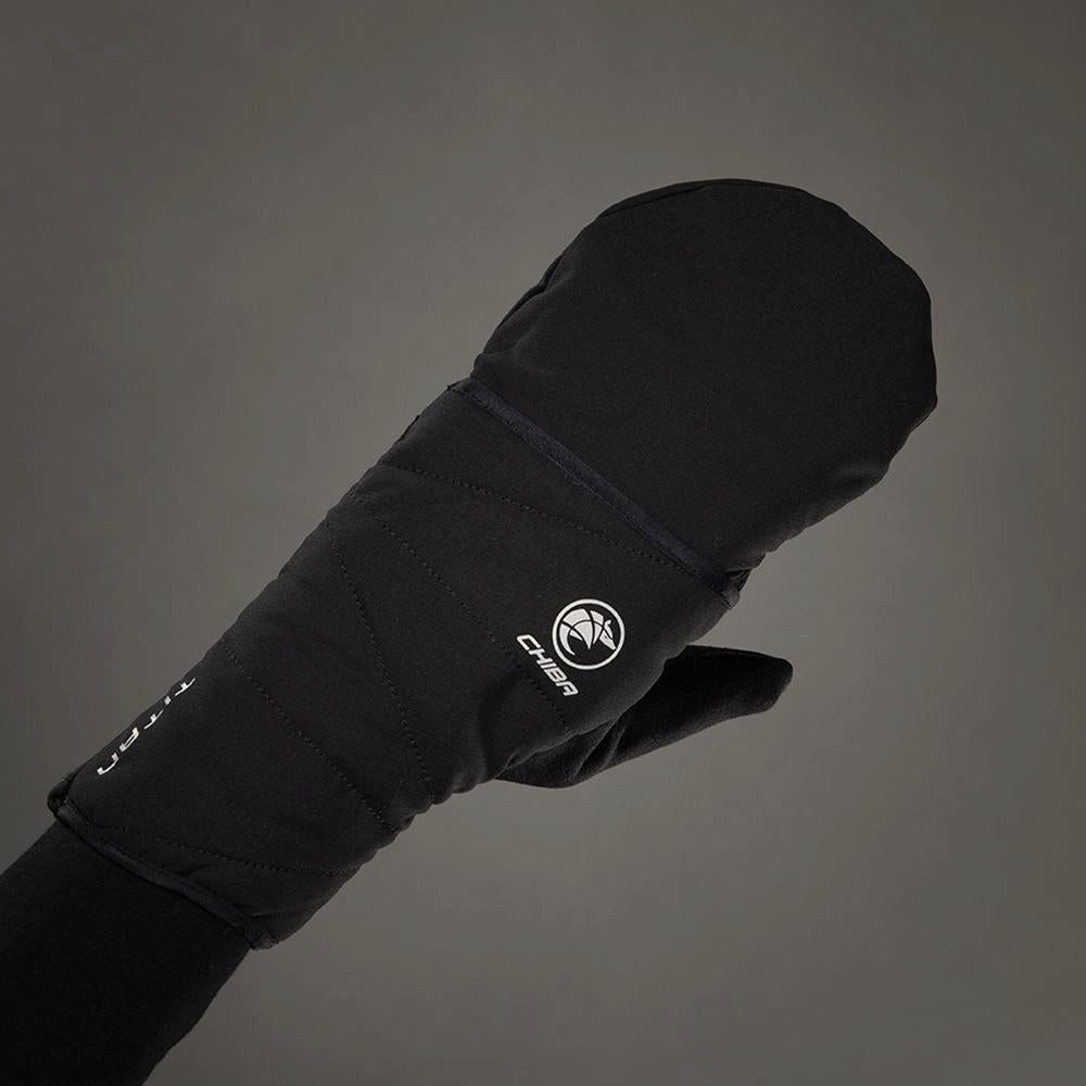 Fahrradhandschuhe CHIBA Polarfleece Titan - Radhandschuhe XS schwarz, Polartec & Primalo