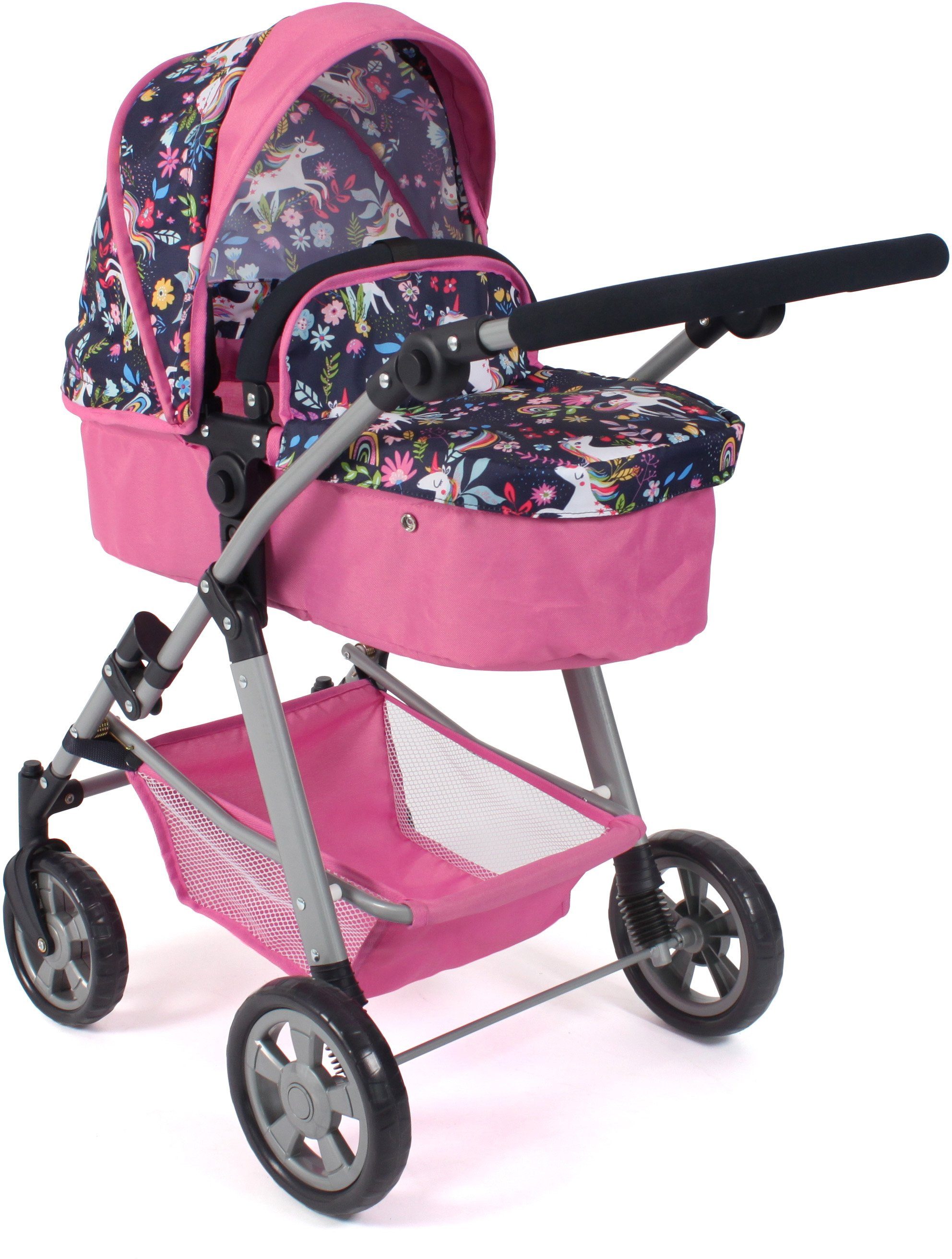 CHIC2000 Kombi-Puppenwagen Nele, Einhorn, zusammenklappbar günstig online kaufen