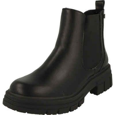 piece of mind. Damen Schuhe schlichte Stiefel Chelsea Boots 254-620 Black Chelseaboots