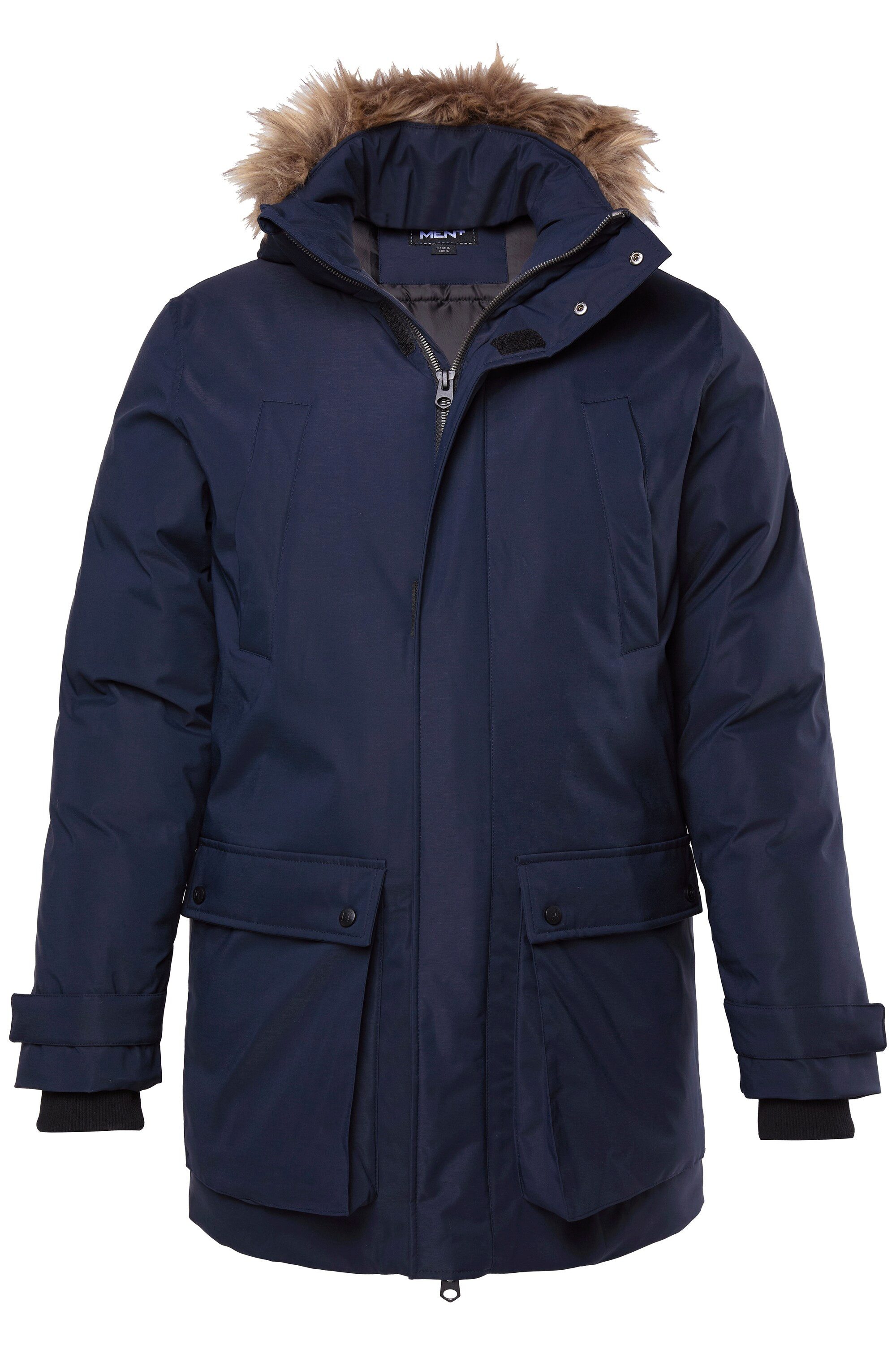 Men Plus Parka Men+ Funktions-Parka Kapuze mit Kunstfellbesatz bis 8 XL günstig online kaufen