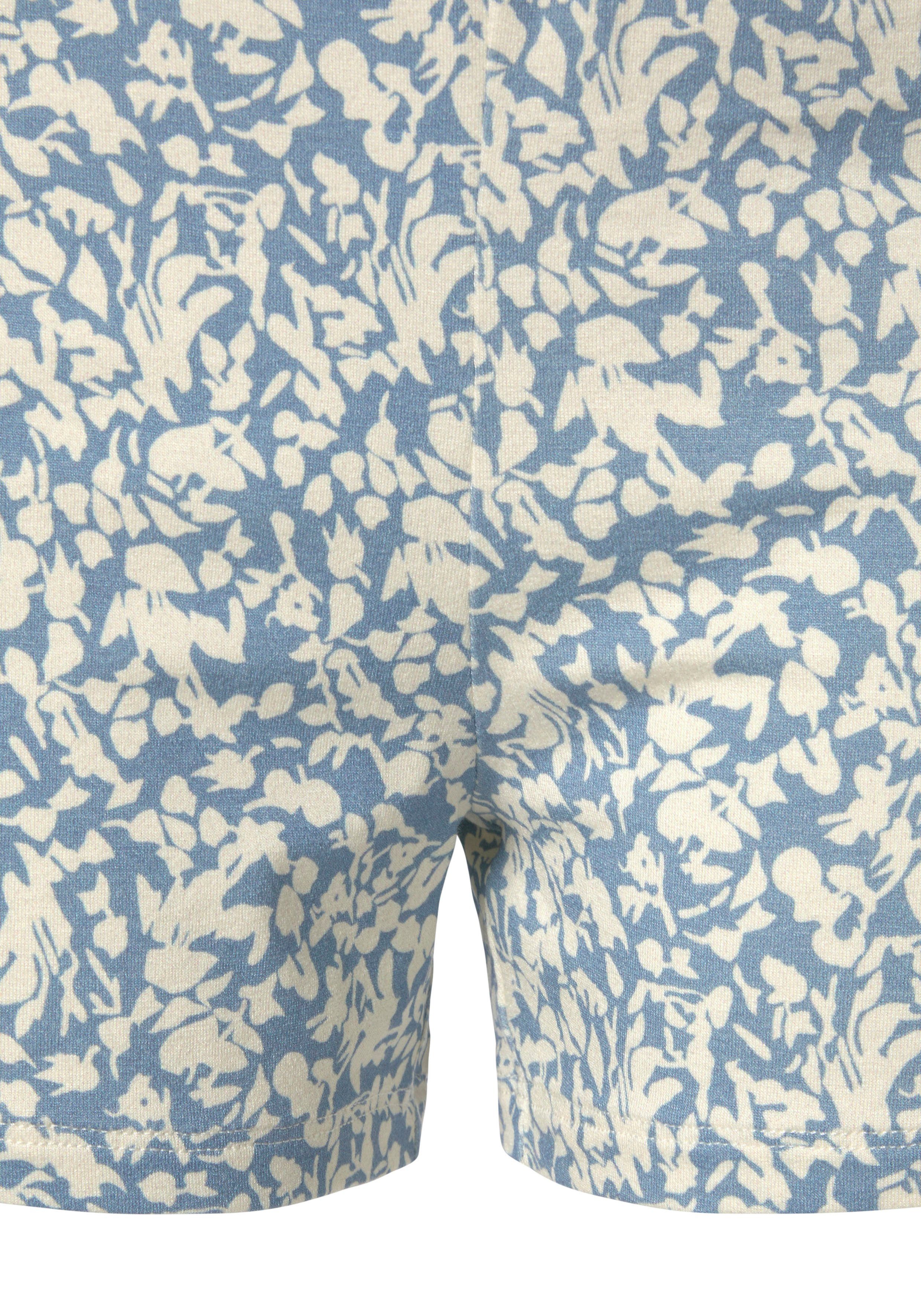 Vivance mit Hosenrock Blumendruck blau-creme-bedruckt
