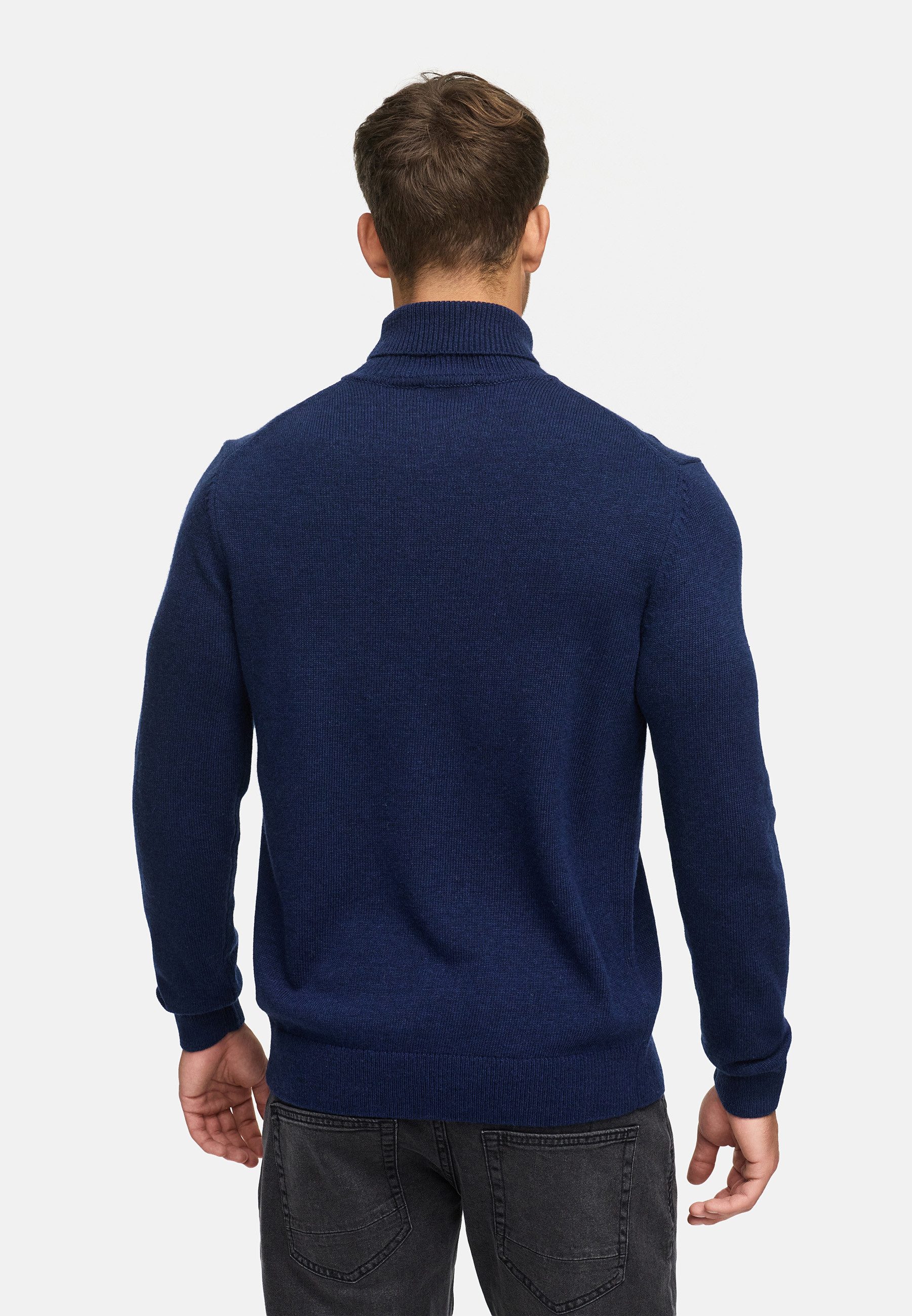 Indicode Strickpullover Herren INMargous Roll Pullover Herrenpullover Klassischer Herren Rollkragenpullover