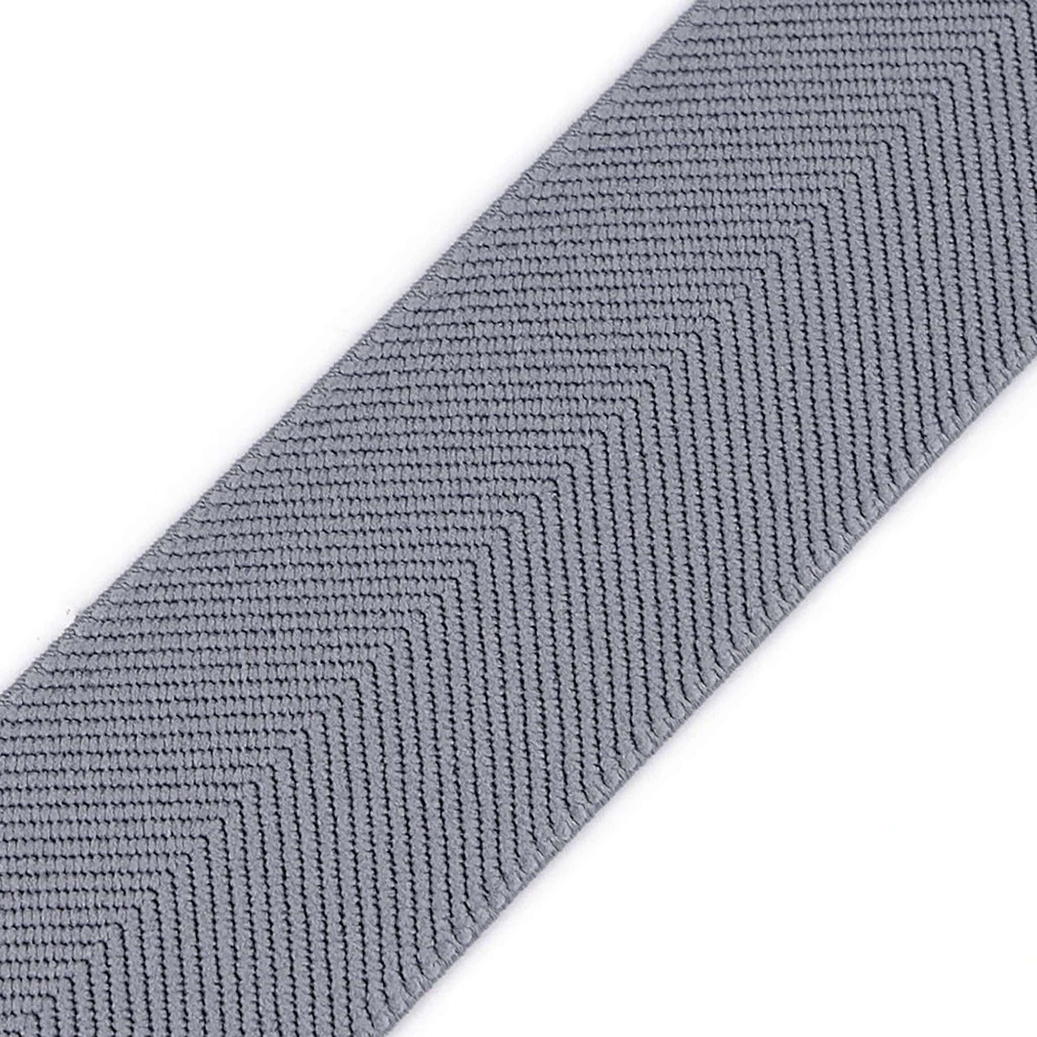 maDDma Gummiband Elastikband Fischgrat 40mm x 1m für Bekleidung und Unterwäsche, taubengrau