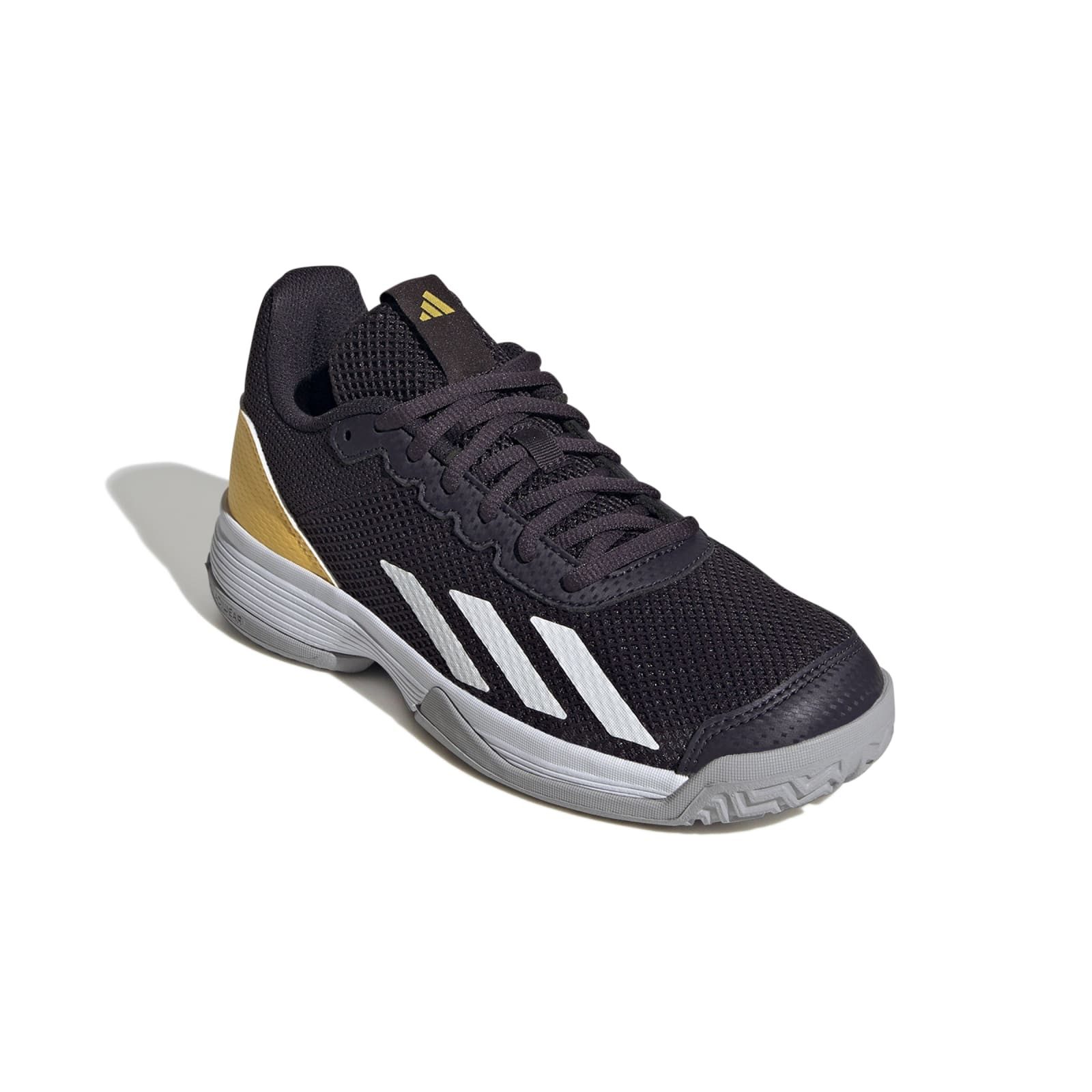 adidas Performance Courtflash Allcourt 2024 schwarz/gelb/grau Kinder Tennisschuh