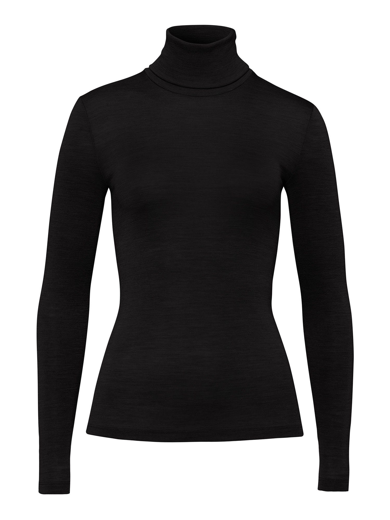Hanro Longsleeve Woolen Silk mit Rollkragen (1-tlg)