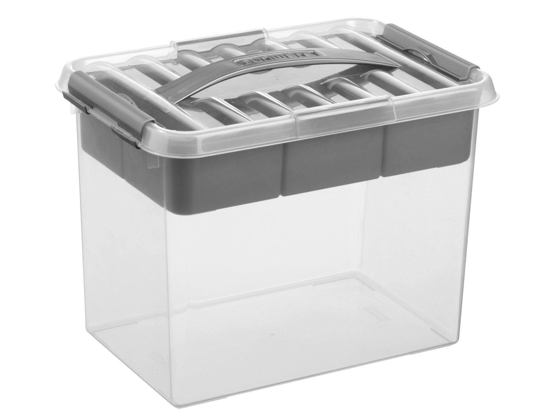Sunware Aufbewahrungsbox Multi Box Q-line 9 Ltr., Herausnehmbarem Einsatz