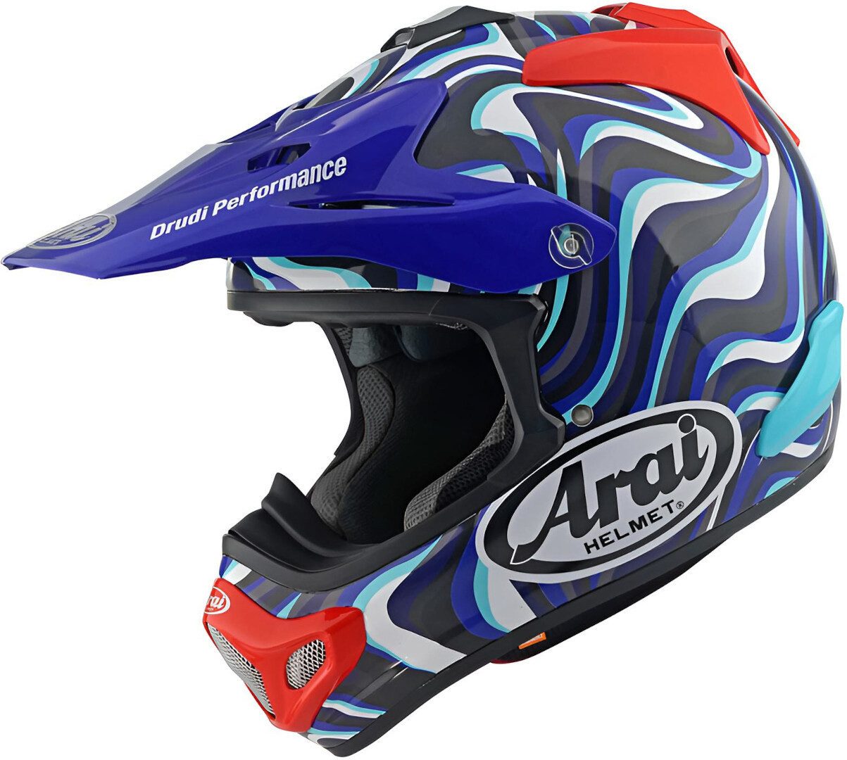 Arai Motocrosshelm MX-V EVO Stream Motocross Helm, Bluetooth, Waschbar