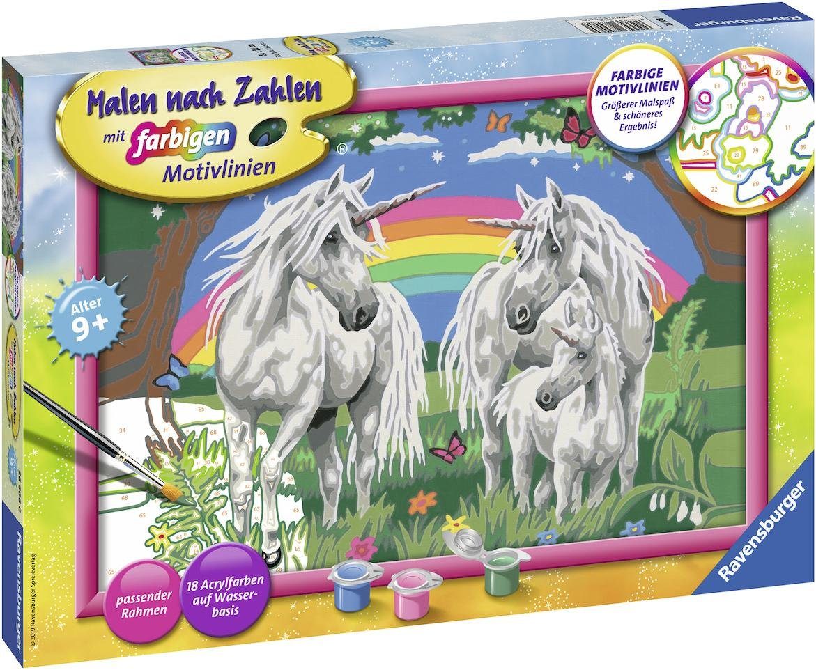 Ravensburger Malen nach Zahlen Fabelhafte Einhornwelt, Made in Europe