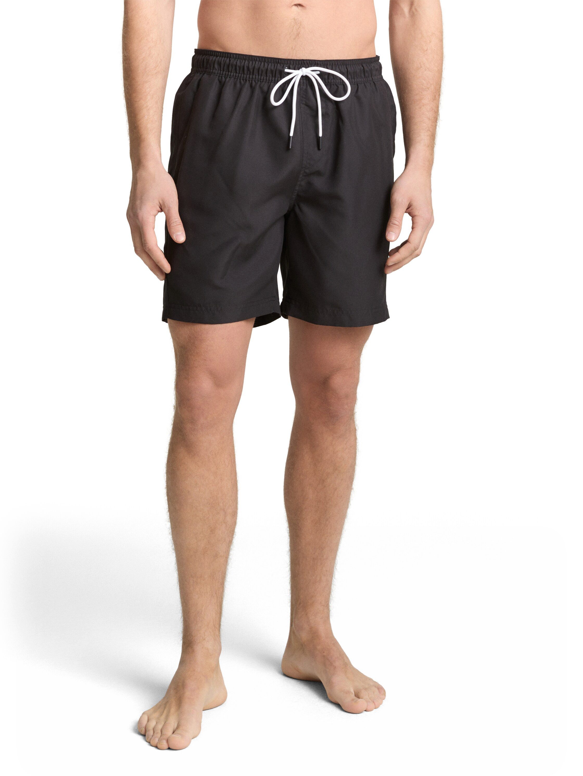 TOM TAILOR Denim Badeshorts Schwimmshorts mit Eingrifftaschen und Gummibund