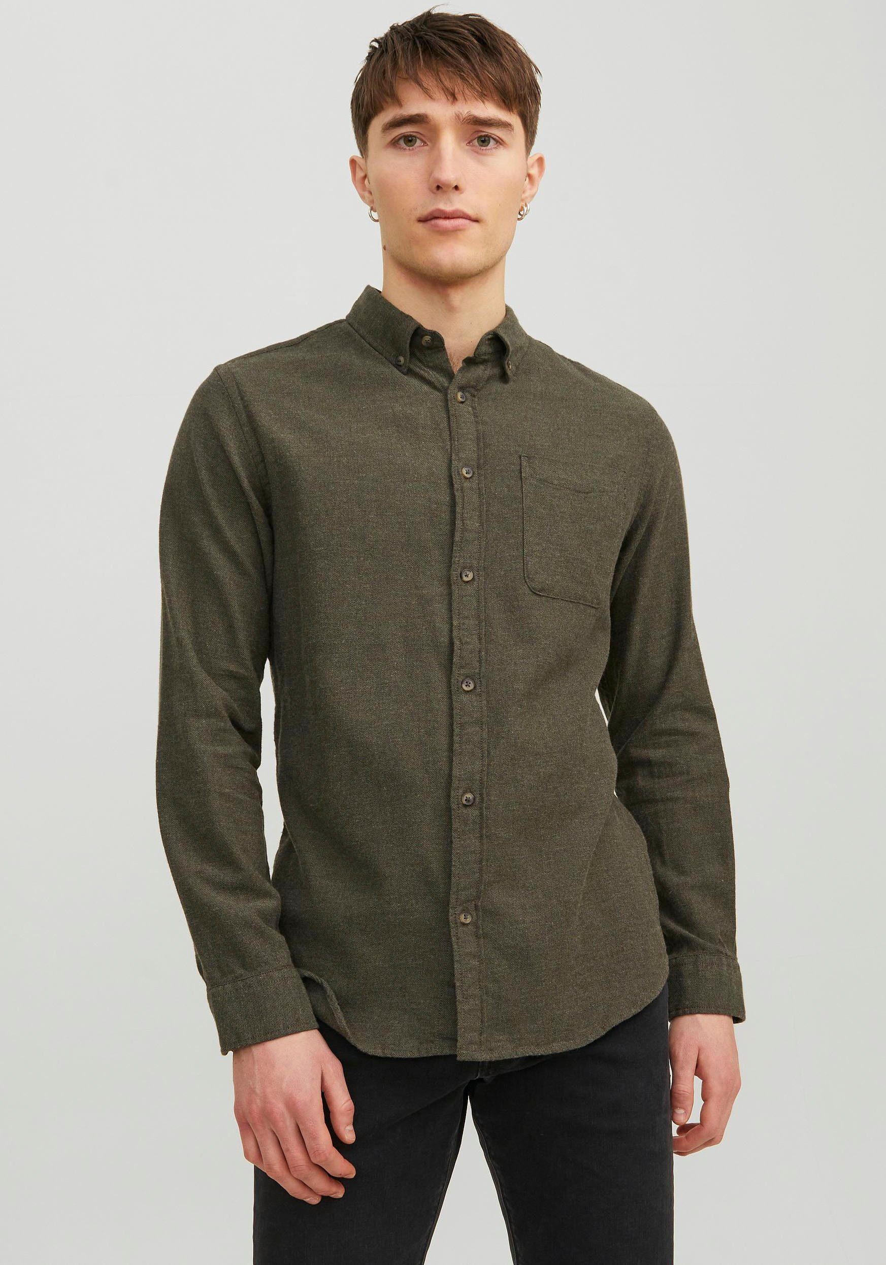 Jack & Jones Langarmhemd JJECLASSIC MELANGE günstig online kaufen