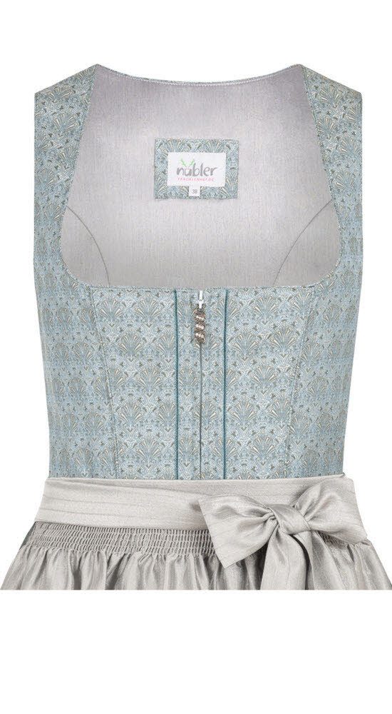 Nübler Dirndl Midi Dirndl Efia in Petrol von Nübler - Rocklänge 70 cm