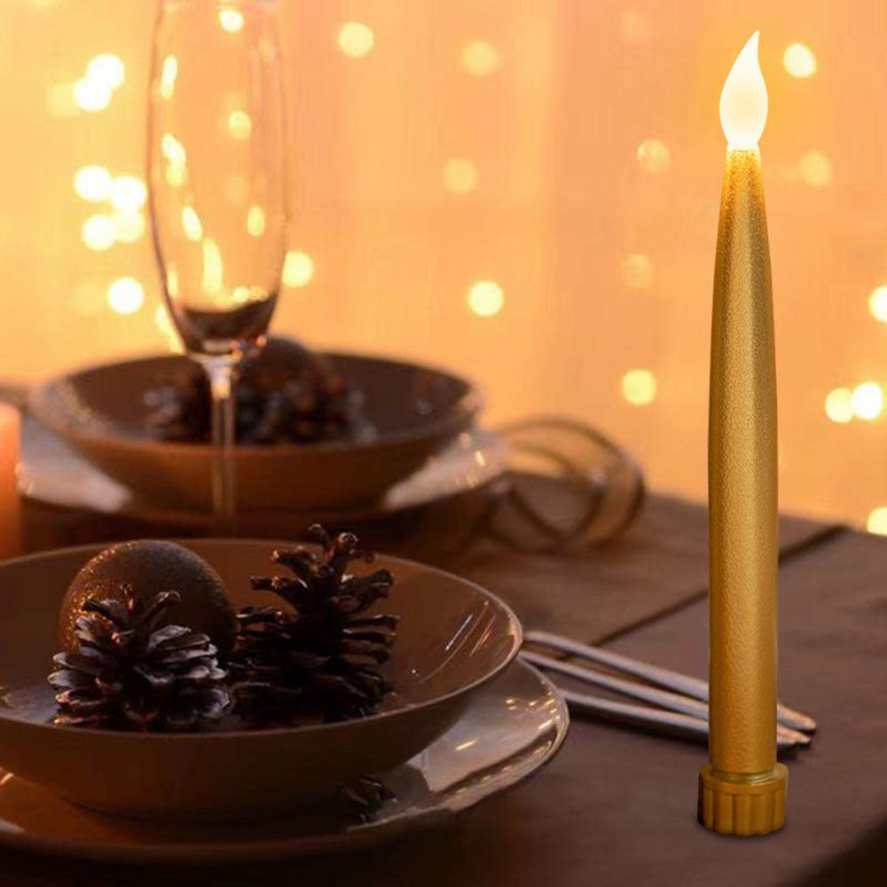MUPOO LED-Kerze LED Flammen Flammenlose Batteriebetriebene günstig online kaufen
