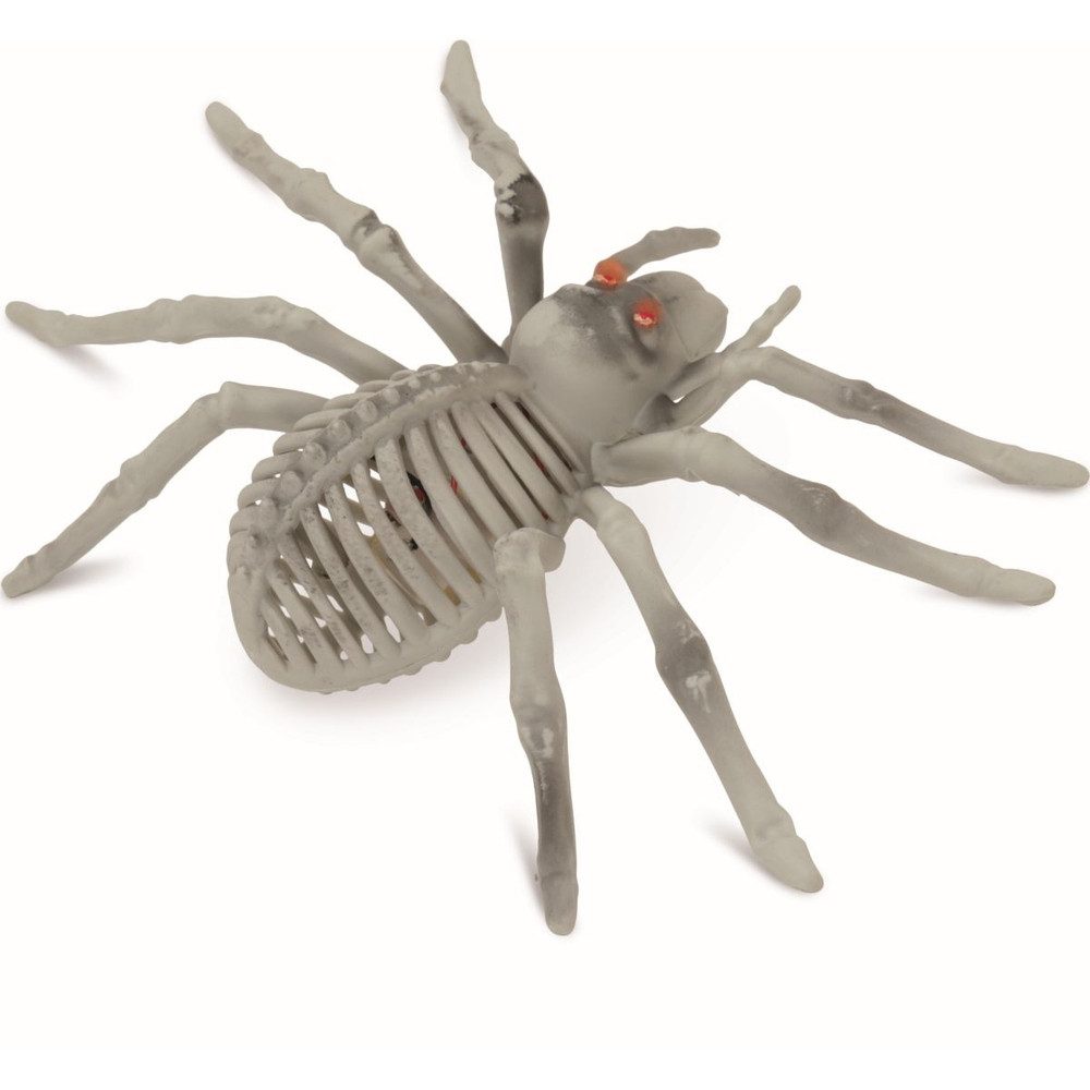 Fries Aufblasbares Partyzubehör Deko Spinnenskelett mit LED