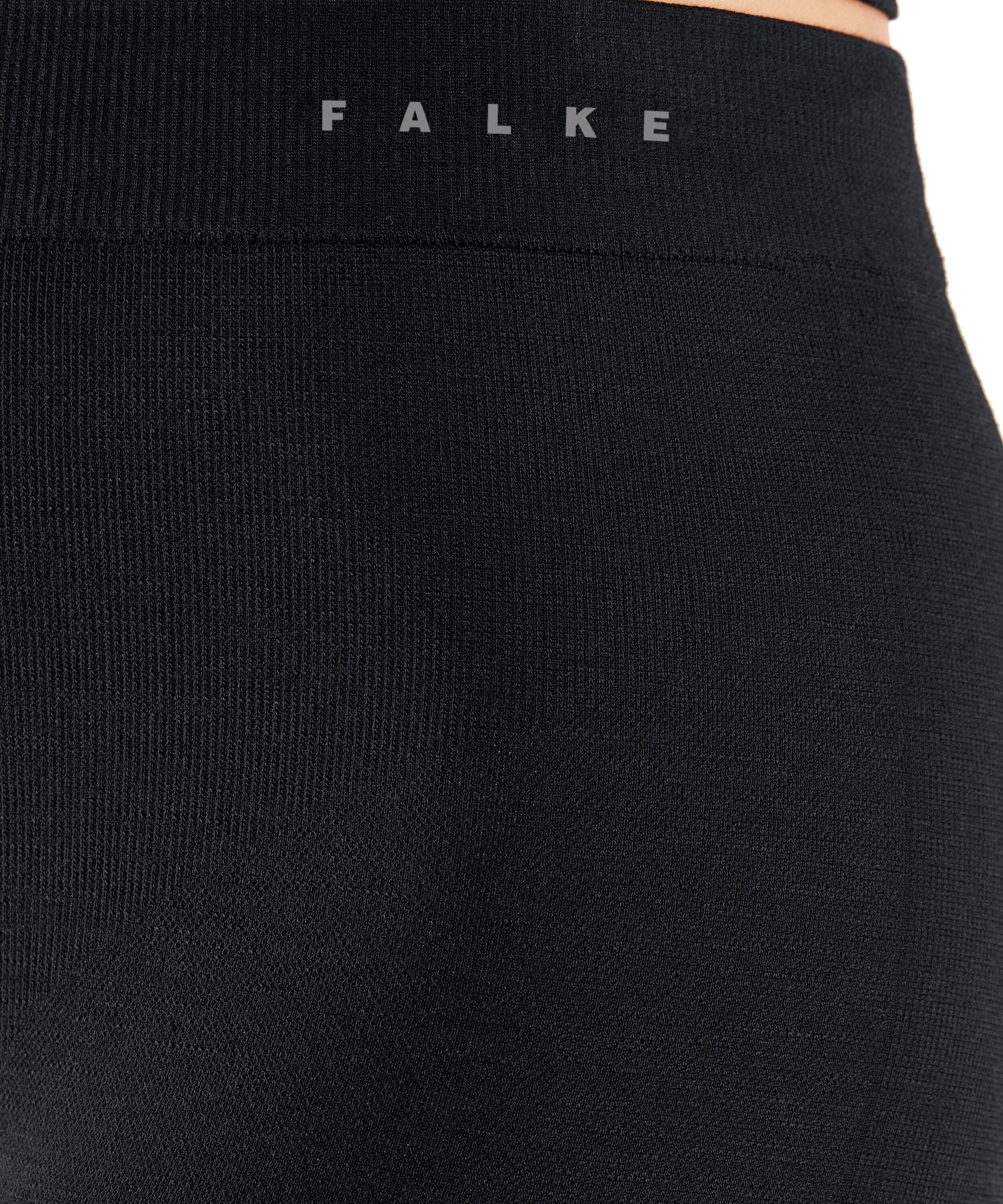 Merinowolle Light (1-St) black FALKE (3000) mit Wool-Tech Thermounterhose feinster