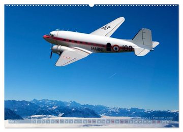 CALVENDO Wandkalender Historische Propellerflugzeuge 2023CH-Version (Premium, hochwertiger DIN A2 Wandkalender 2023, Kunstdruck in Hochglanz)