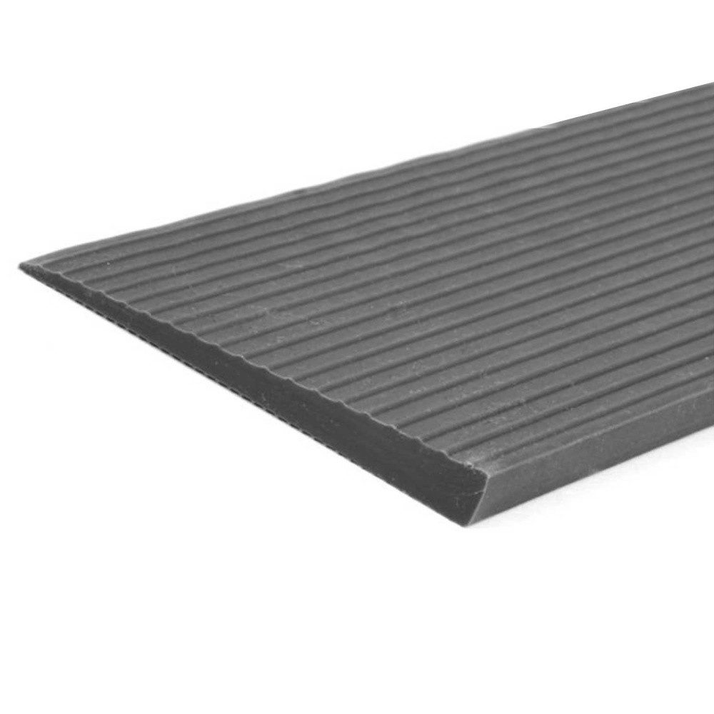 Mobilex Auffahrrampe Gummirampe, grau. ohne Klebstoff - 4 x 40 x 900 mm