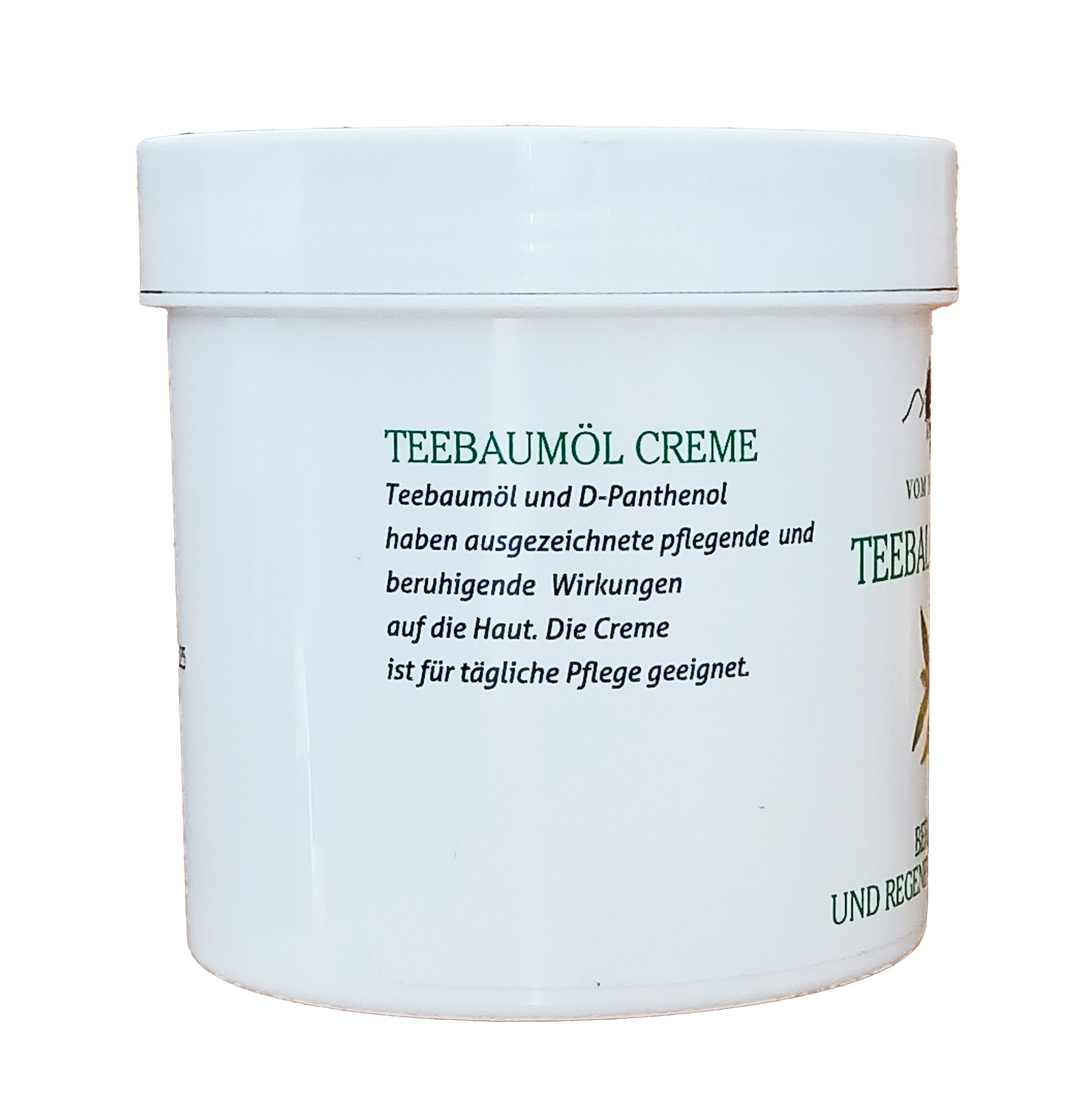 vom Pullach Hof Körpercreme TEEBAUMÖL Creme 250ml D-Panthenol Teebaum-Öl Hautpflege Hautcreme 04, Körperpflege Haut Akne Pflege Balsam