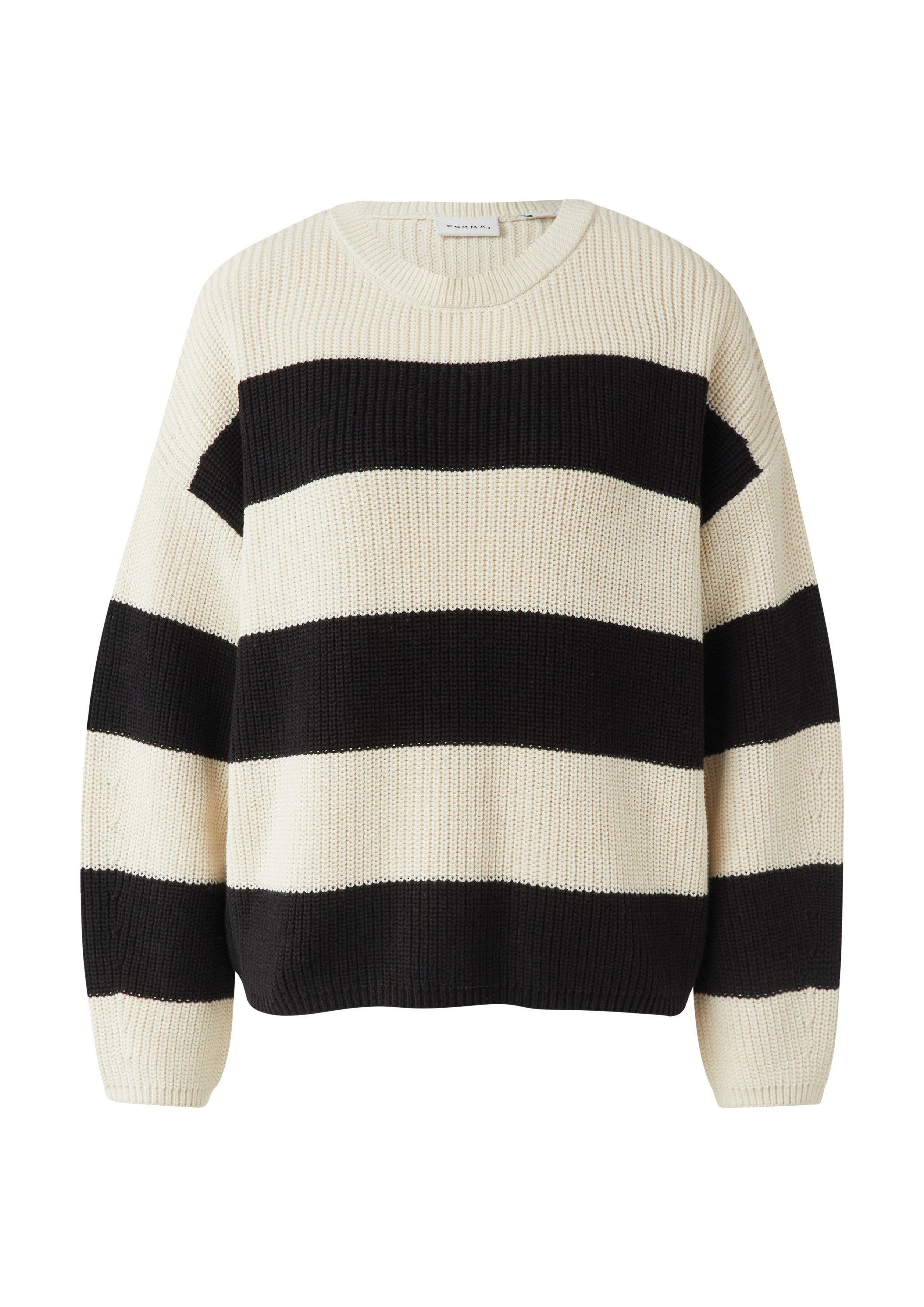 comma Longpullover Strickpullover Oversize-Strickpullover
