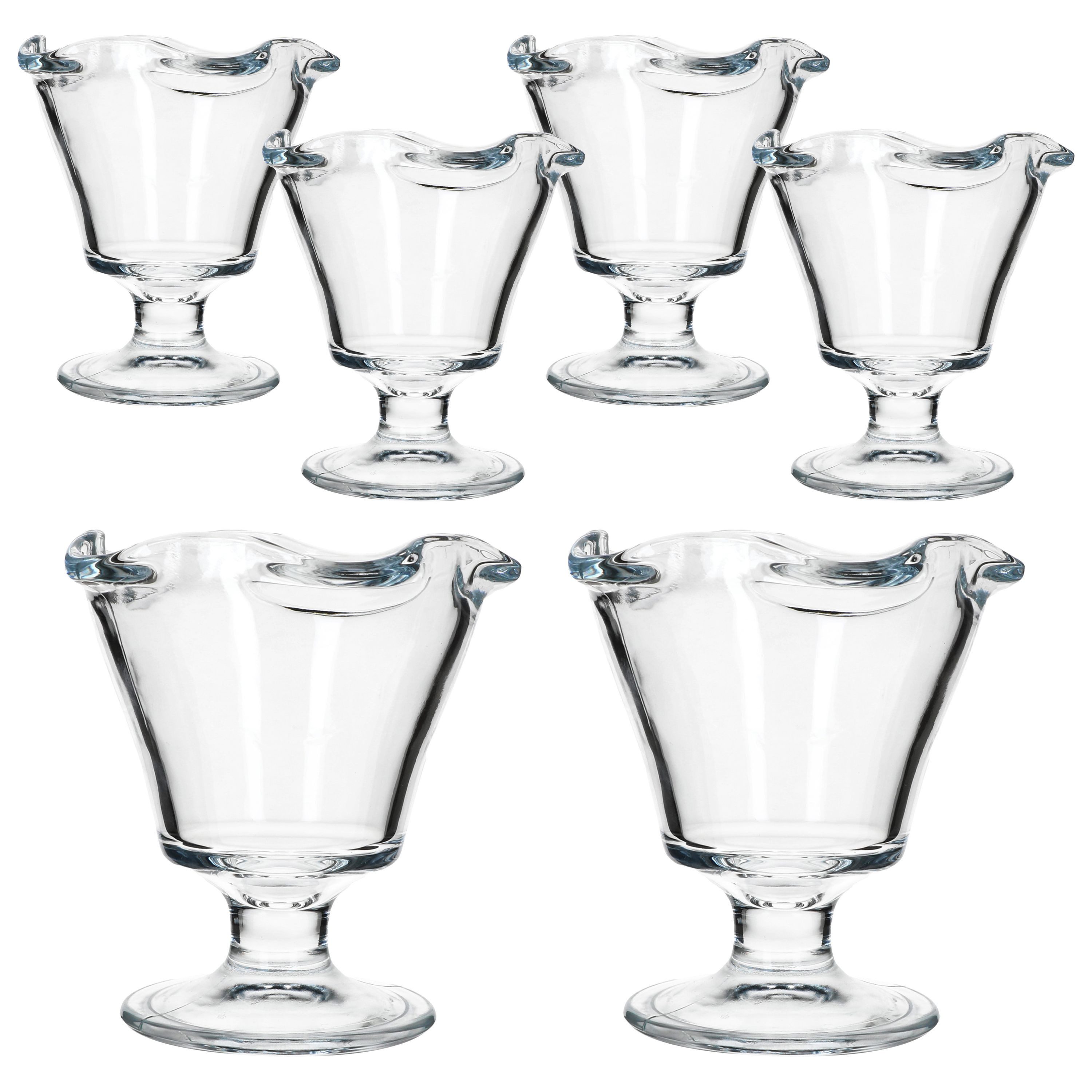 MamboCat Eisschale 6x Rom Eisbecher Glas klar 200ml Dessert-Schale Früchte-Becher Obst, Glas