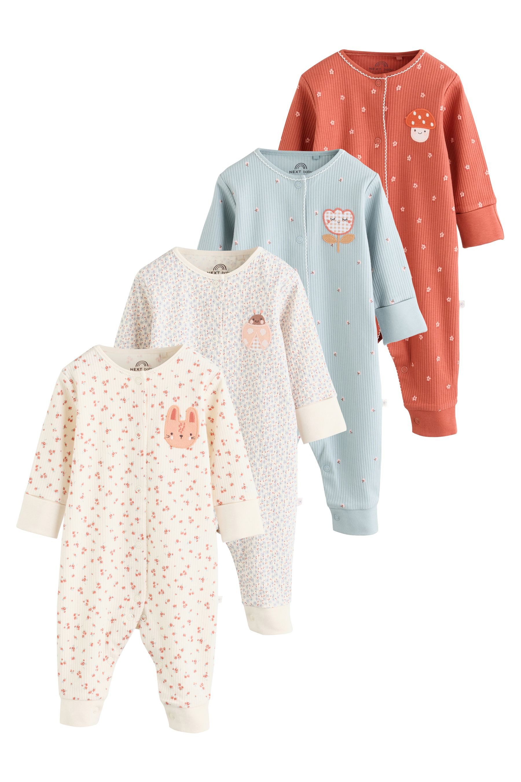 Schlafoverall Babyschlafanzüge, 4er-Pack