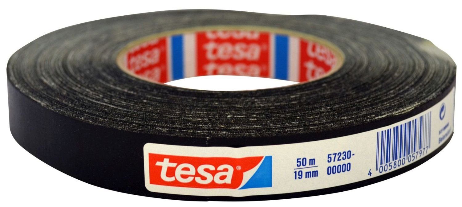 tesa tesa Gewebeband, 19 50 m, schwarz mm x Tintenpatrone