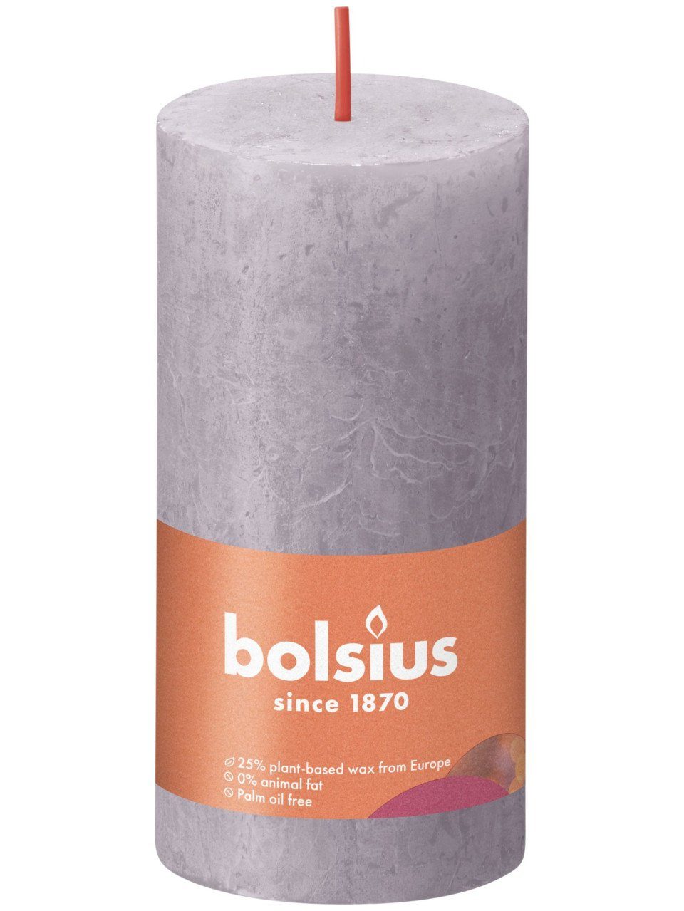 Bolsius Stumpenkerze Bolsius Rustik Stumpenkerze gefrorener lavendel günstig online kaufen