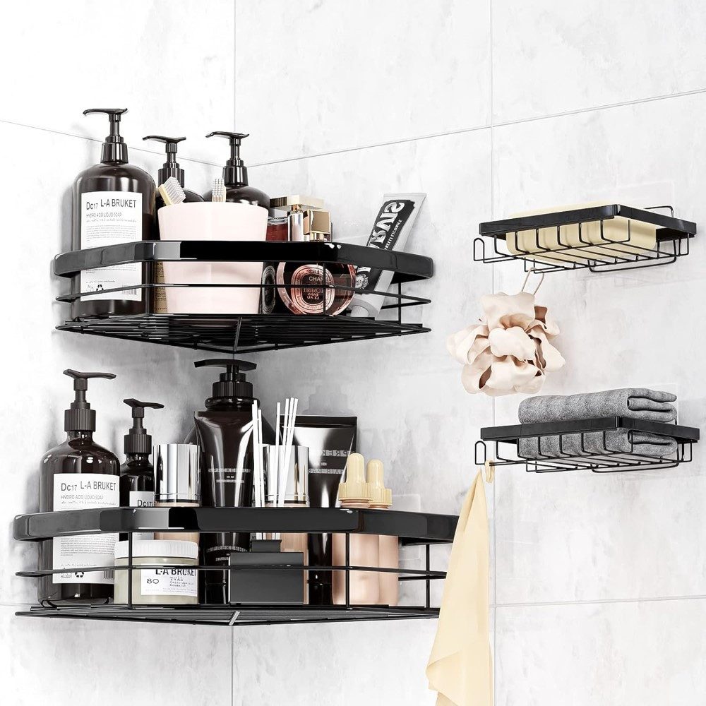 LA CUTE Badregal Eck-Duschablage aus Edelstahl, rostfrei, kratzfest, ohne B günstig online kaufen