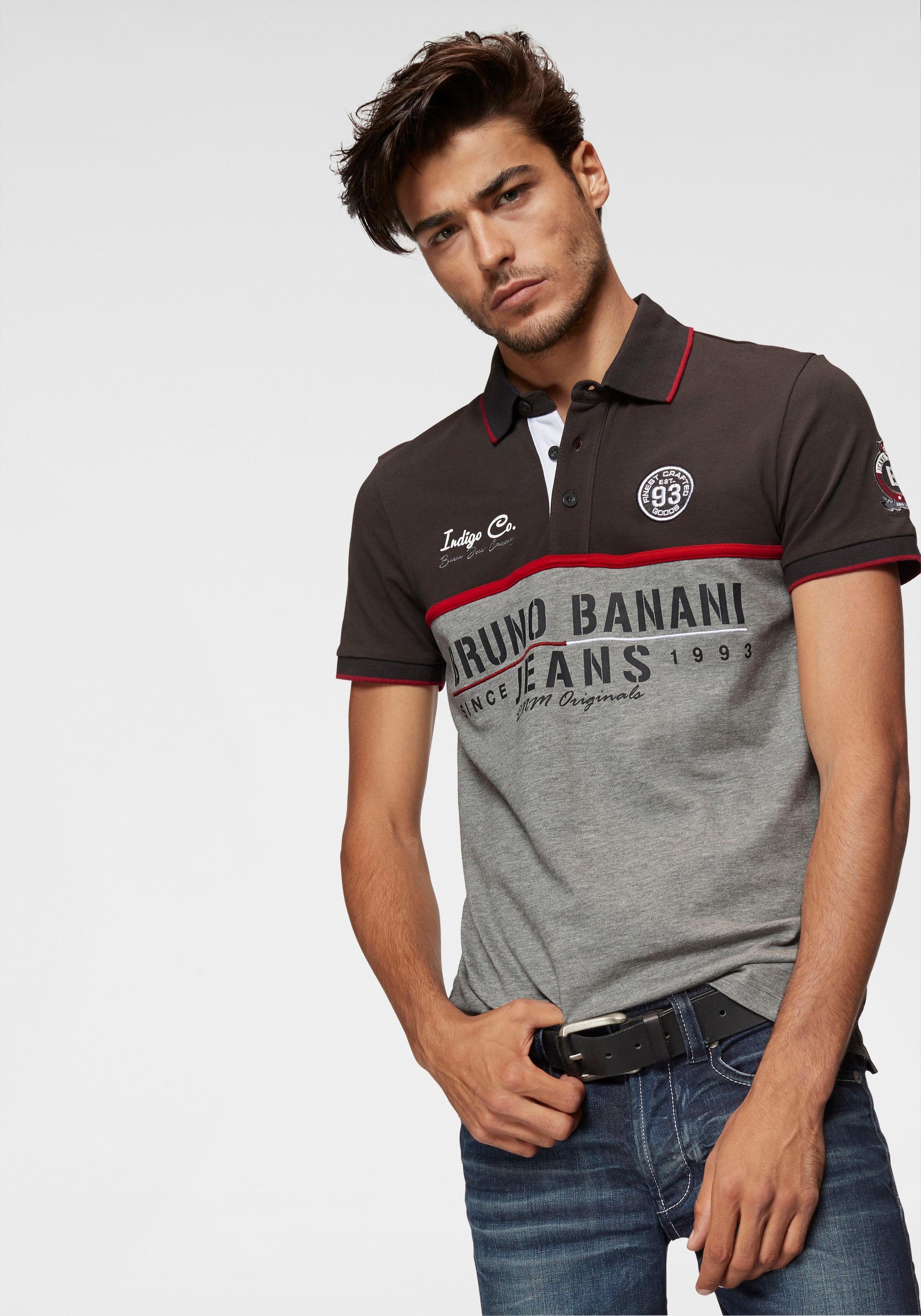 Banani Poloshirt Piqué Bruno grau-anthrazit