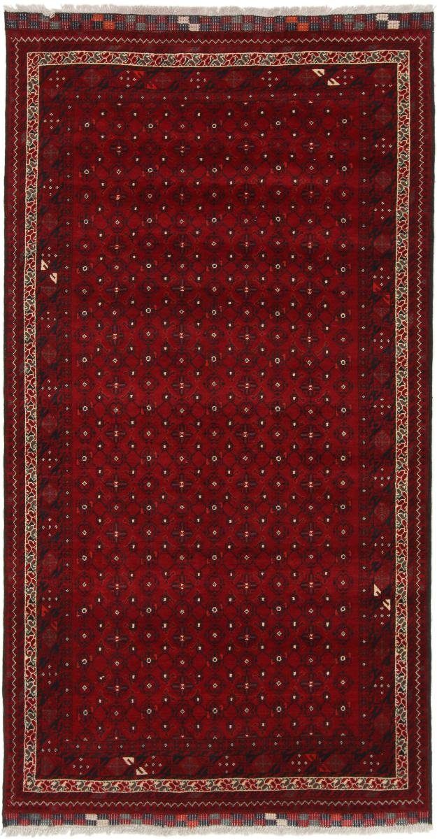 Orientteppich Afghan Mauri 106x202 Handgeknüpfter Orientteppich Läufer, Nain Trading, rechteckig, Höhe: 6 mm
