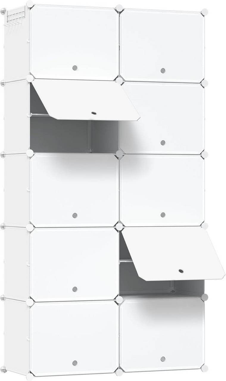 Woltu Schuhregal, 1-tlg., Schuhaufbewahrung mit 10 Fächern für 40 Paar Schu günstig online kaufen