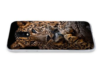 MuchoWow Handyhülle Wildtiere - Panther - Porträt - Schwarz - Tiere, Phone Case, Handyhülle OnePlus 7, Silikon, Schutzhülle