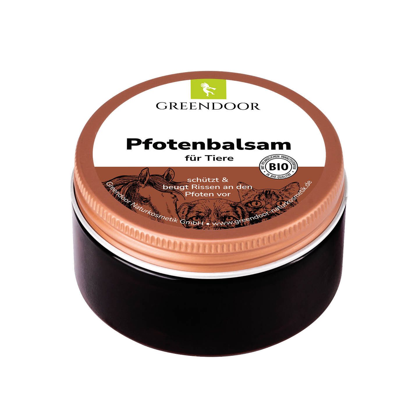 GREENDOOR Pfotenpflege Pfotenbalsam für Tiere, 100 ml