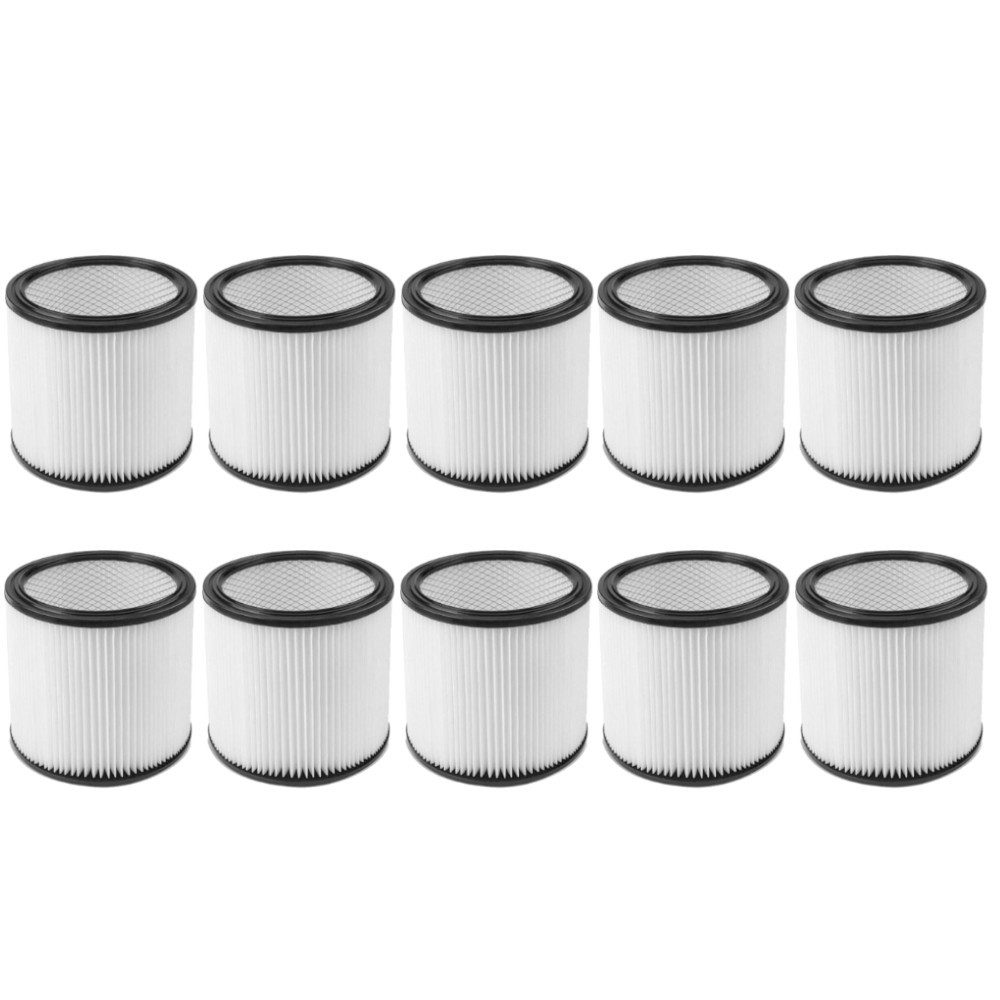 Trade-Shop Patronenfilter 10x passend für ShopVac K11-SQ14 K12-1400S K11-1400S BMB110040 K14-SQ1, für Shop-Vac 90304 90350 90333, (10-St), Faltenfilter / Rundfilter / Lamellenfilter