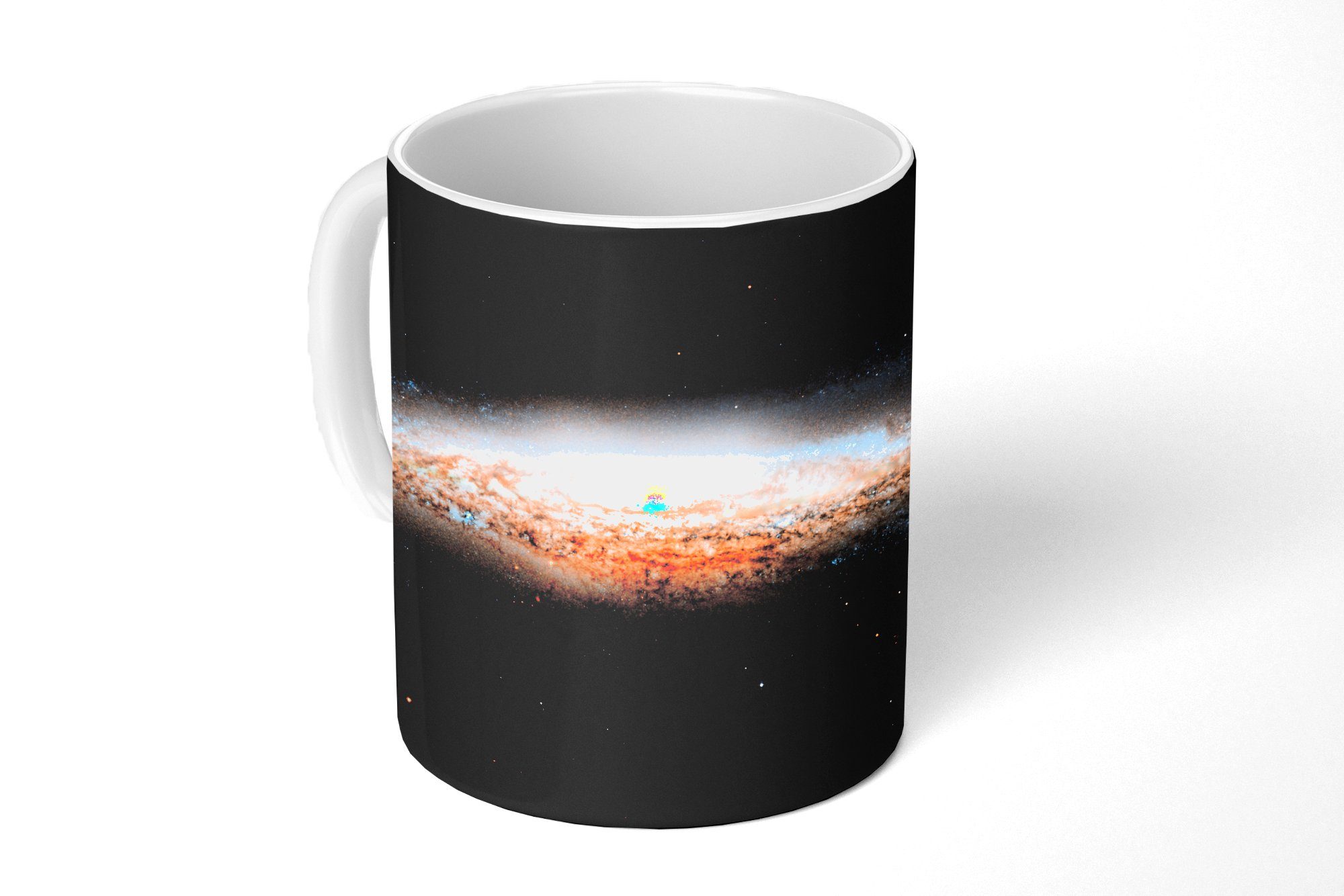 MuchoWow Tasse Universum Becher, Geschenk Teetasse, - - Licht Keramik, Teetasse, Kaffeetassen, Galaxie