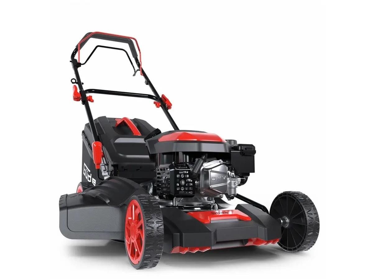 Güde Benzinrasenmäher ECO WHEELER 462.5 R, 46 cm Schnittbreite, 2in1: Mähen, Mulchen, mit Radantrieb, 46 cm Schnittbreite
