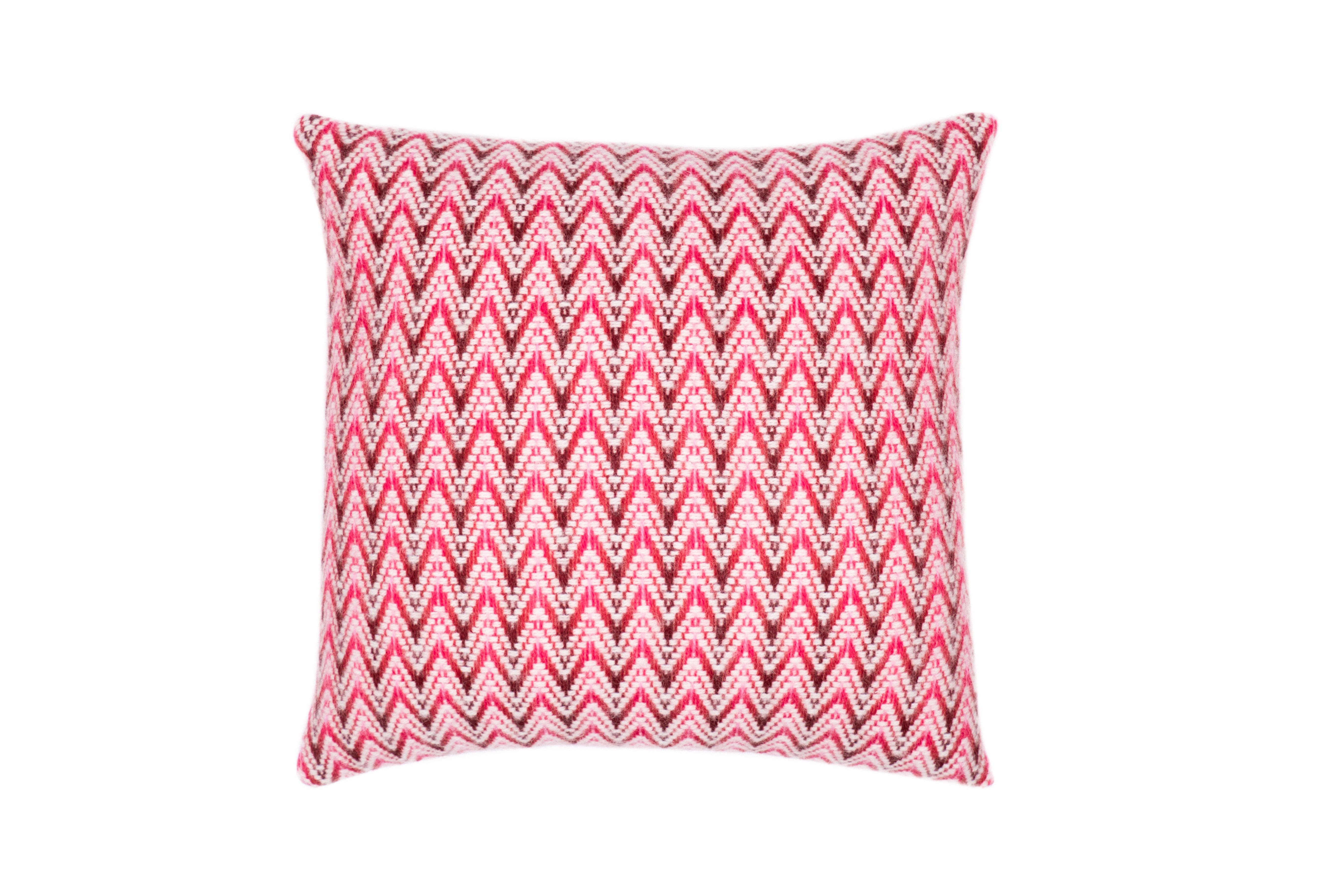 Alrun Nordic Design Kissenbezug Kissenhülle Retro Wellenform - 100% Wolle - Reißverschluss - 45x45 cm, Edler Kissenbezug für Sofa, Schlafzimmer, Wohnzimmer, Gästezimmer