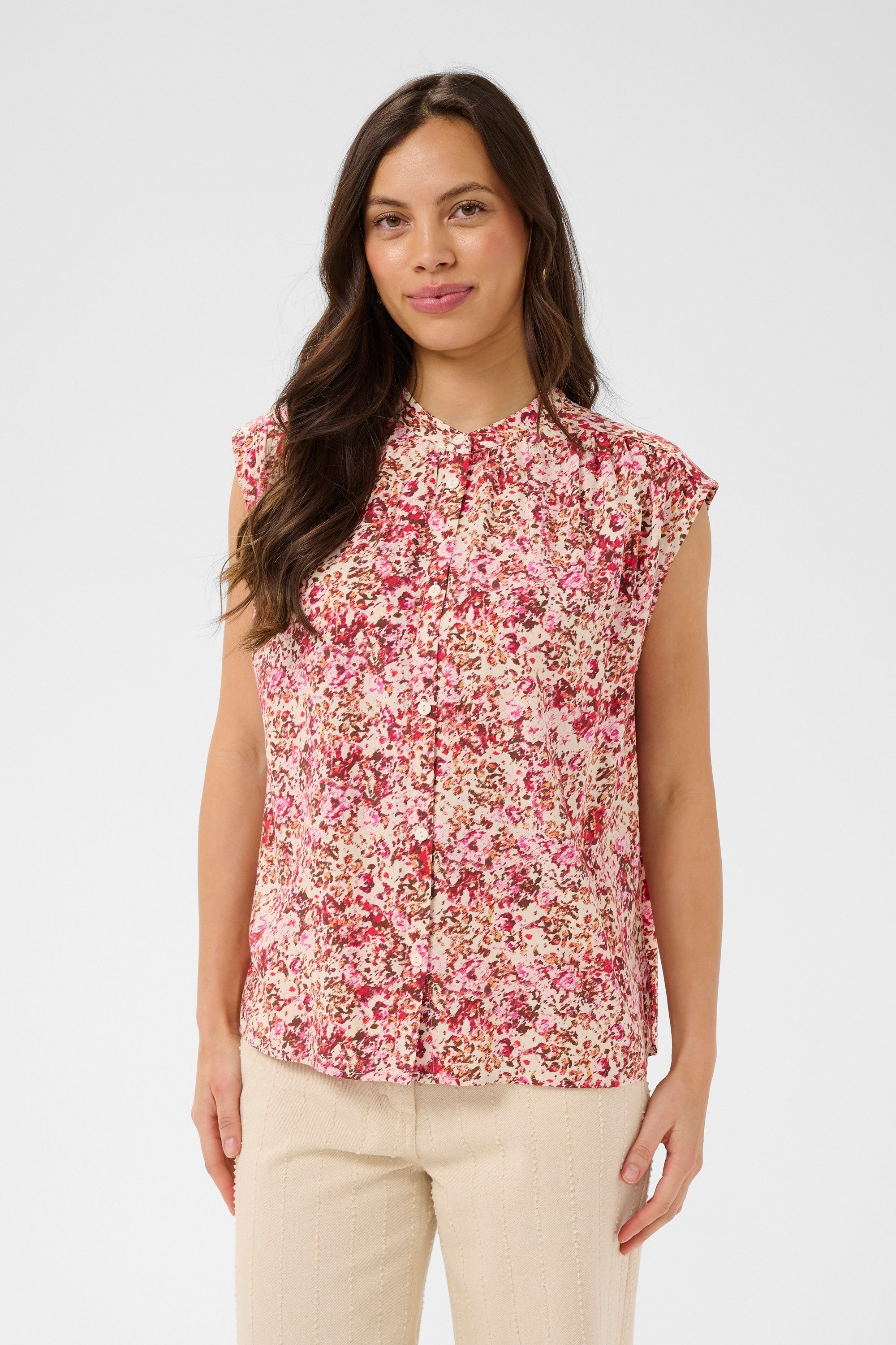 Saint Tropez Blusentop Ärmellose Bluse EdaSZ