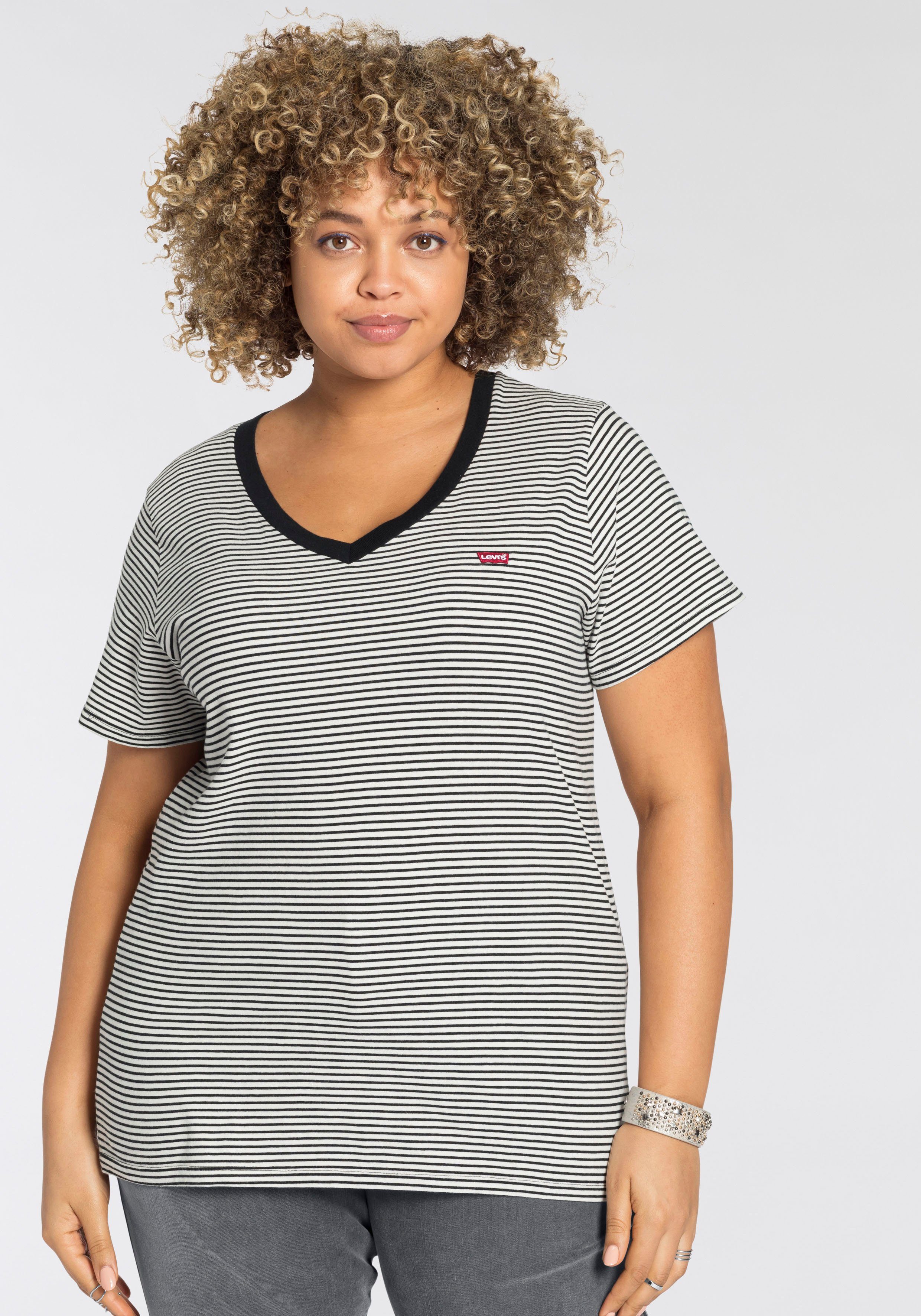 Levi's® Plus Kurzarmshirt V NECK TEE