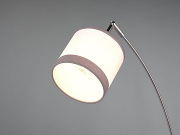 meineWunschleuchte LED Stehlampe, LED wechselbar, warmweiß, ausgefallene moderne Lampenschirme Stoff dimmbar für Ecke, Höhe 185cm